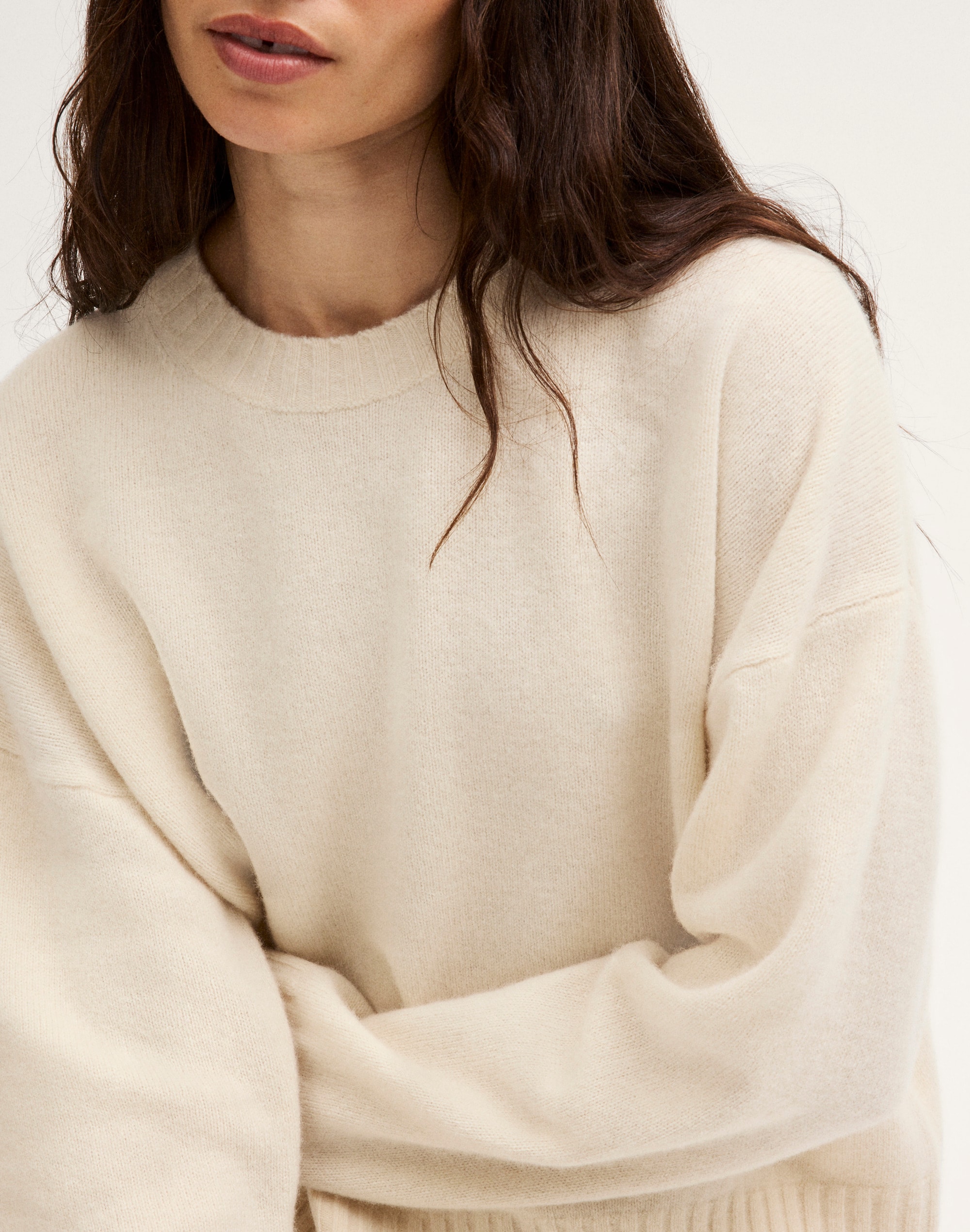 The Cora Sweater in Snowspun