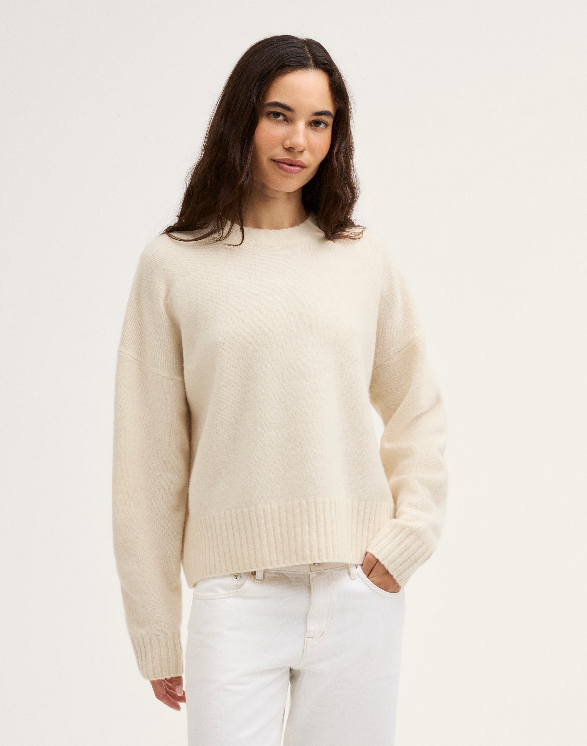 Madewell The Cora Sweater In Gray