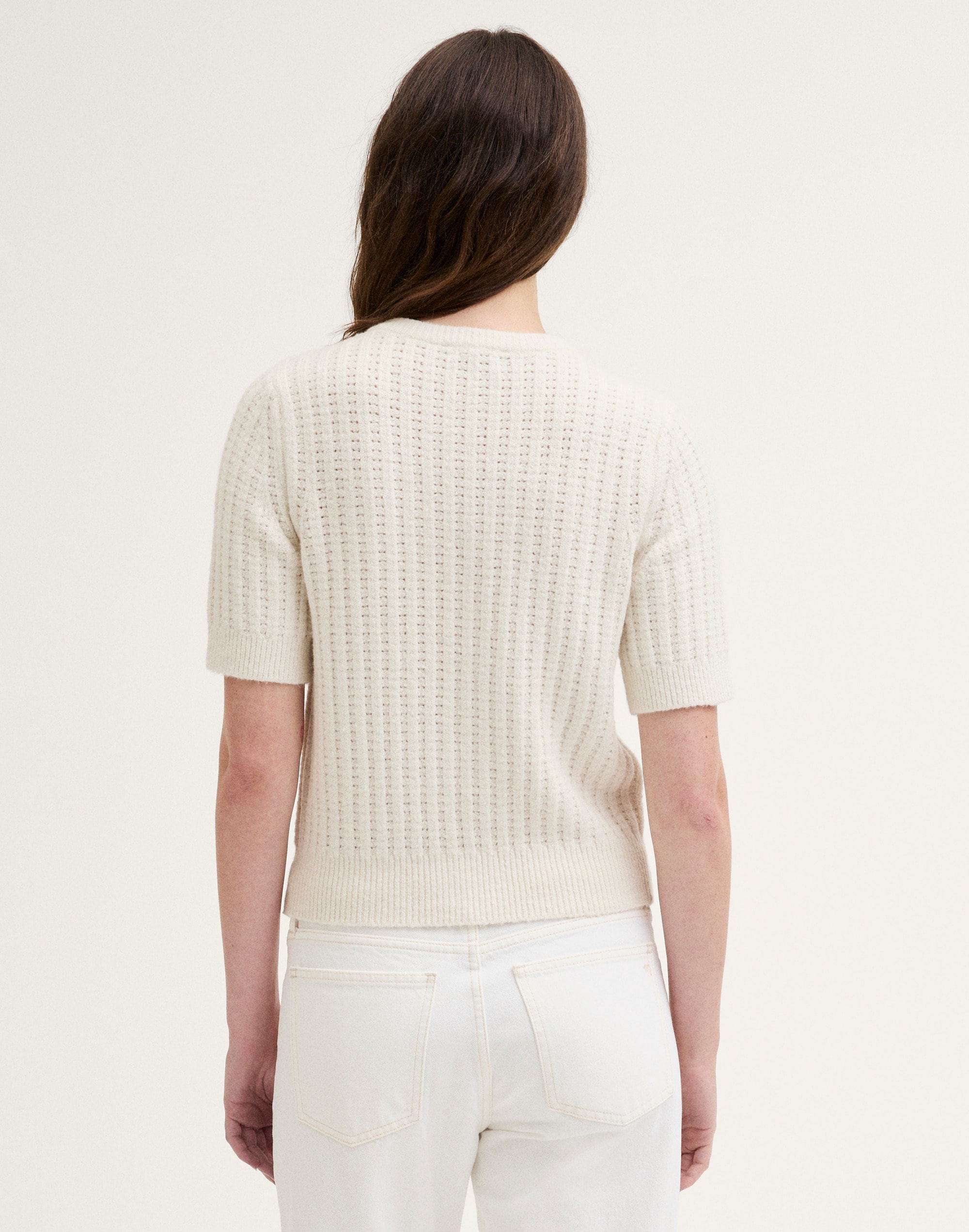 Textured-Stitch Cardigan in Cozy Cotton