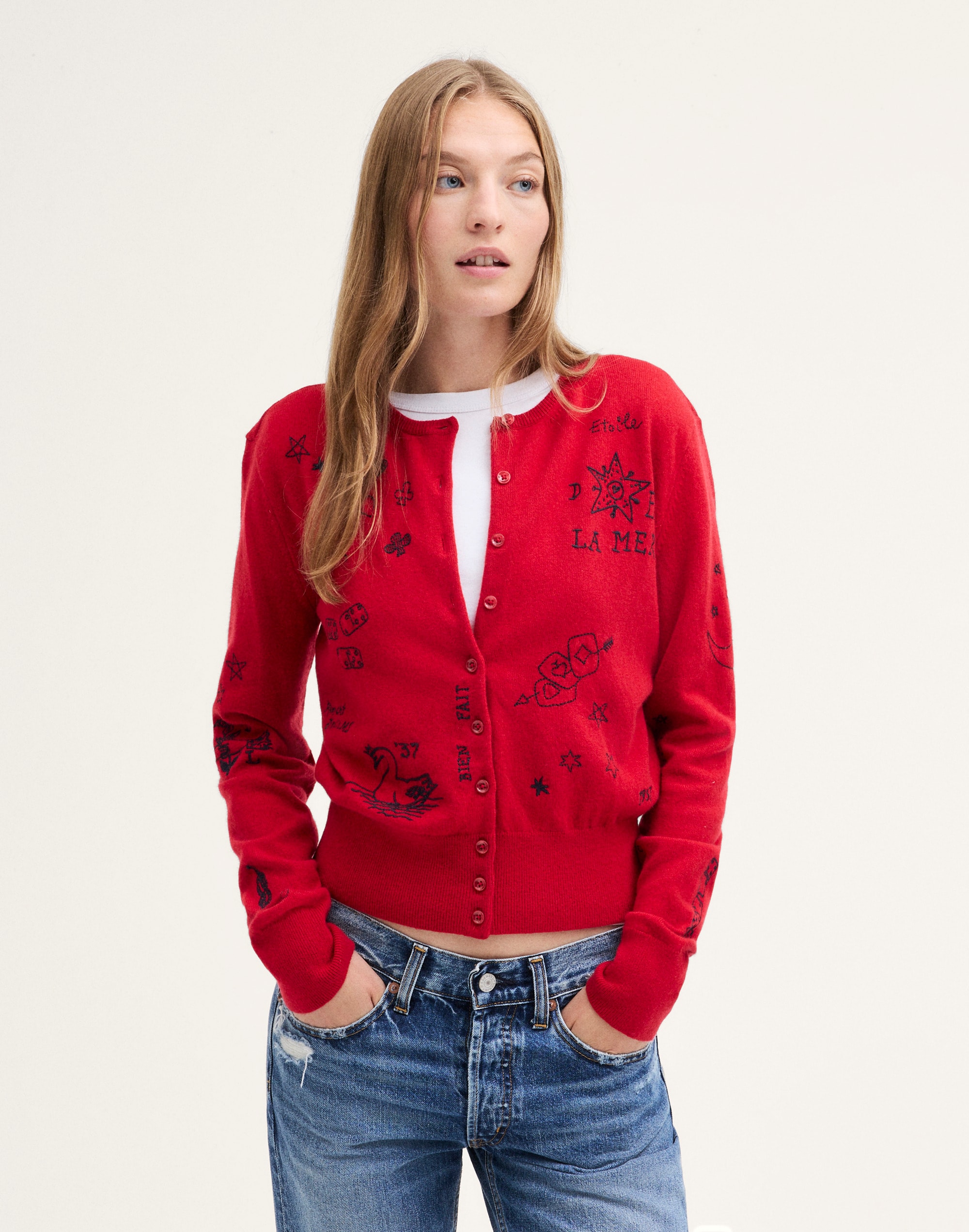 The Sophia Cardigan in 100% SoftWool by Madewell