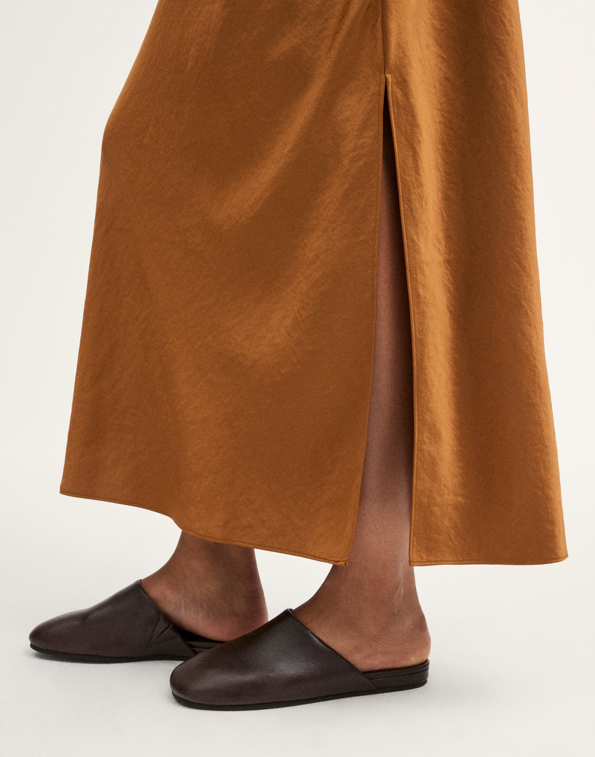 Satin Maxi Slip Skirt