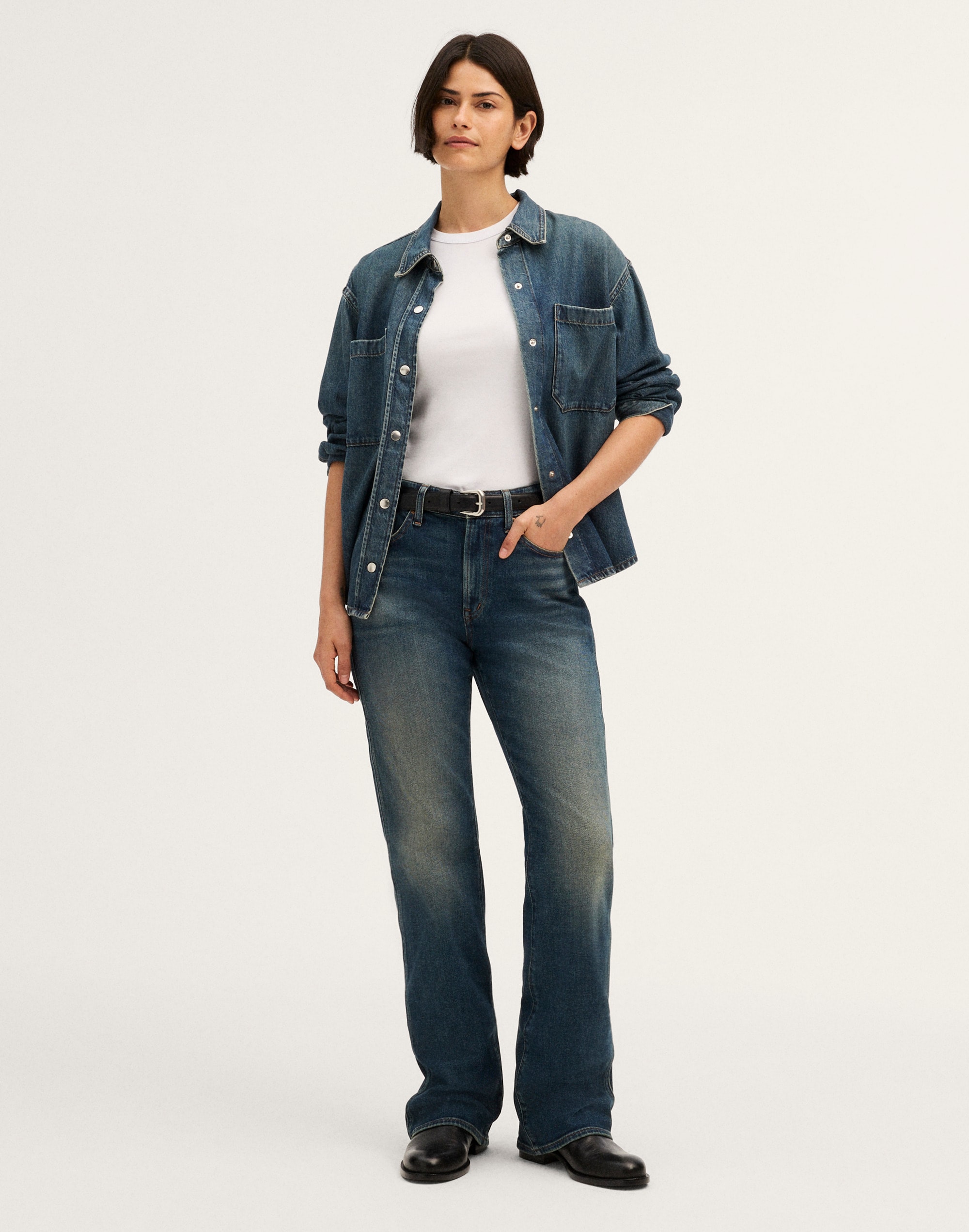 Curvy Relaxed Bootcut Jeans