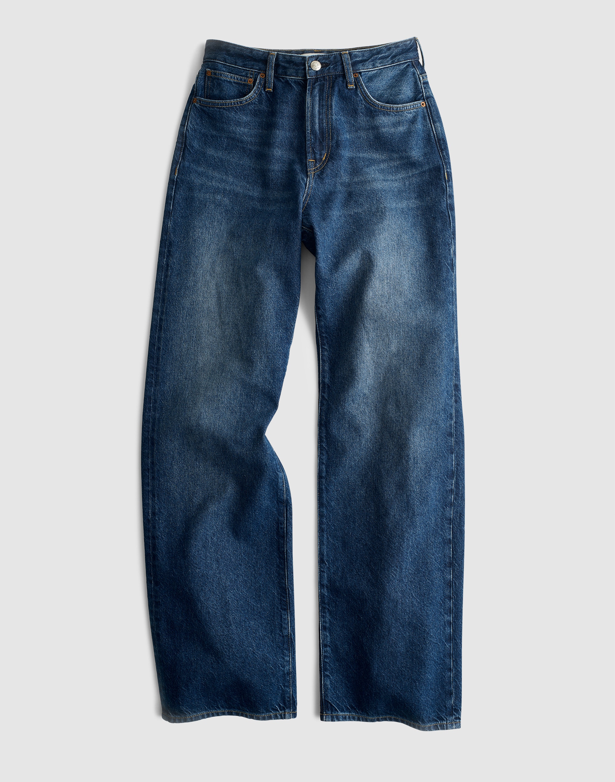 The Curvy Perfect Vintage Wide-Leg Jean in Airy Denim