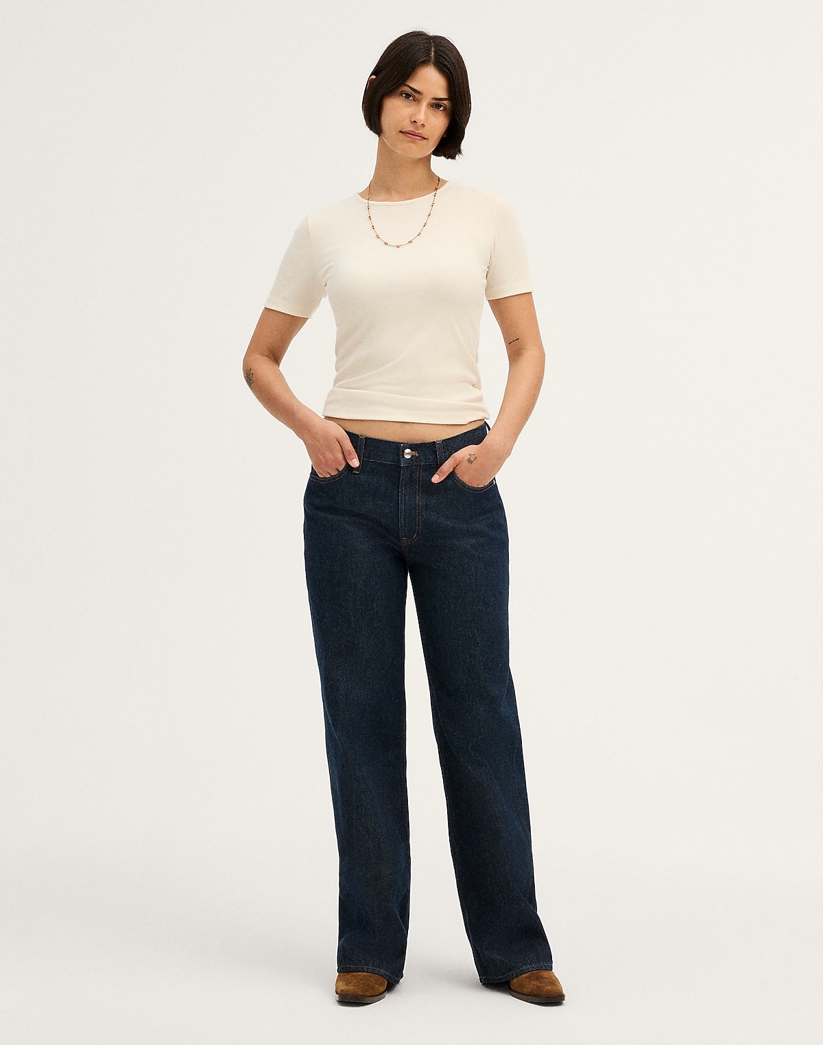 Curvy Low-Slung Baggy Jeans