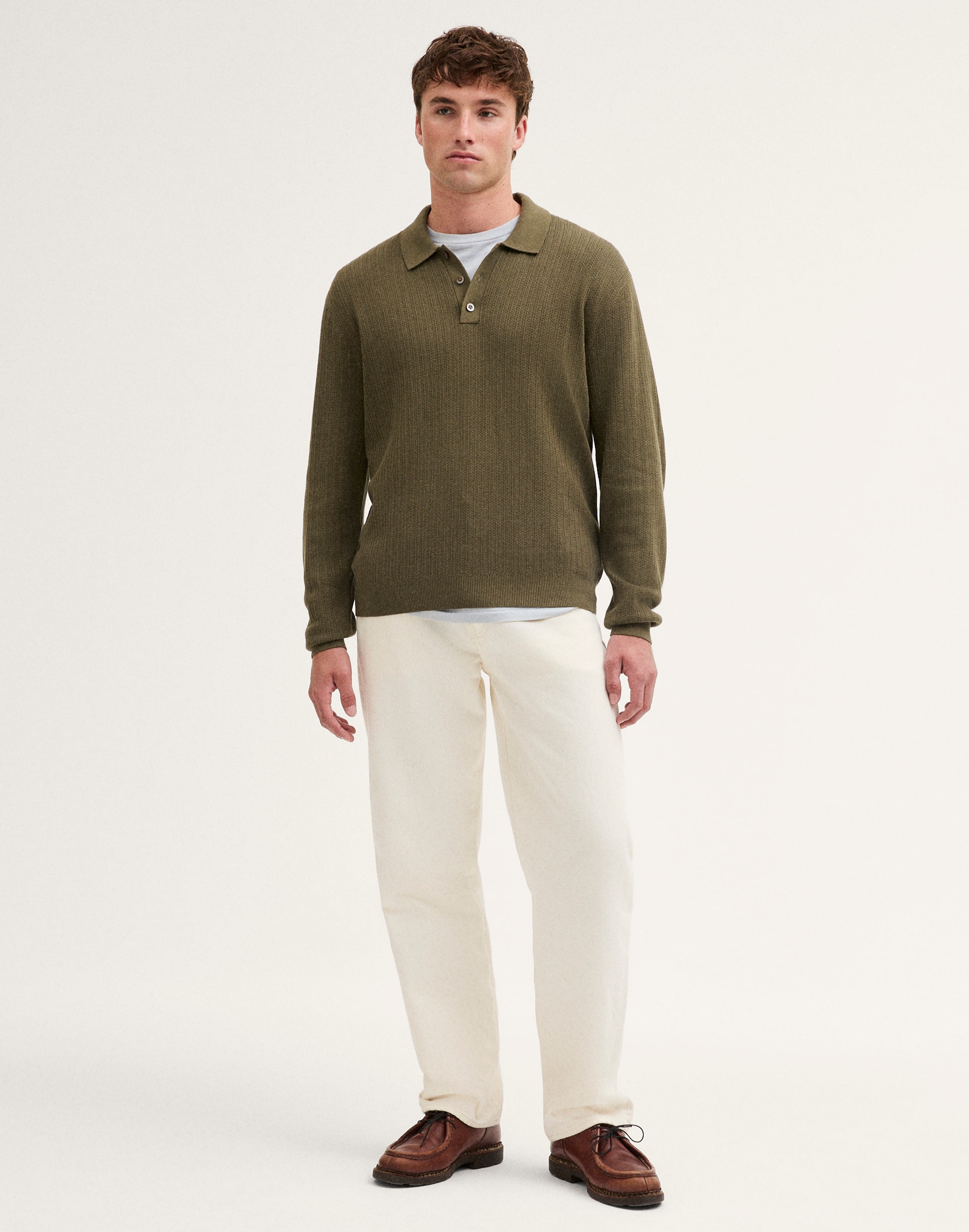 Long-Sleeve Polo Shirt