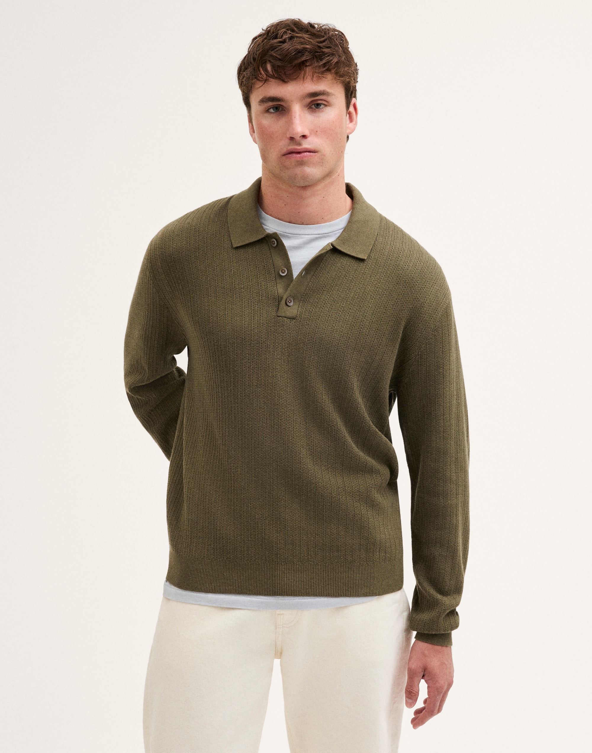Long-Sleeve Polo Shirt