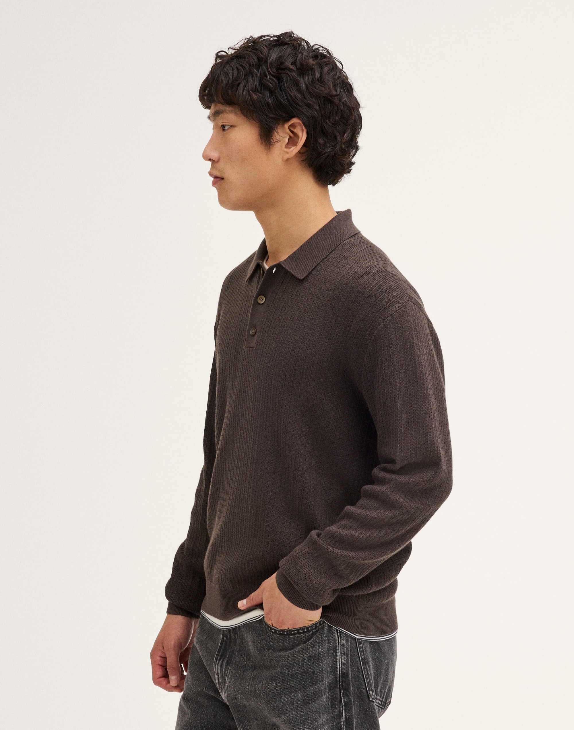 Long-Sleeve Polo Shirt