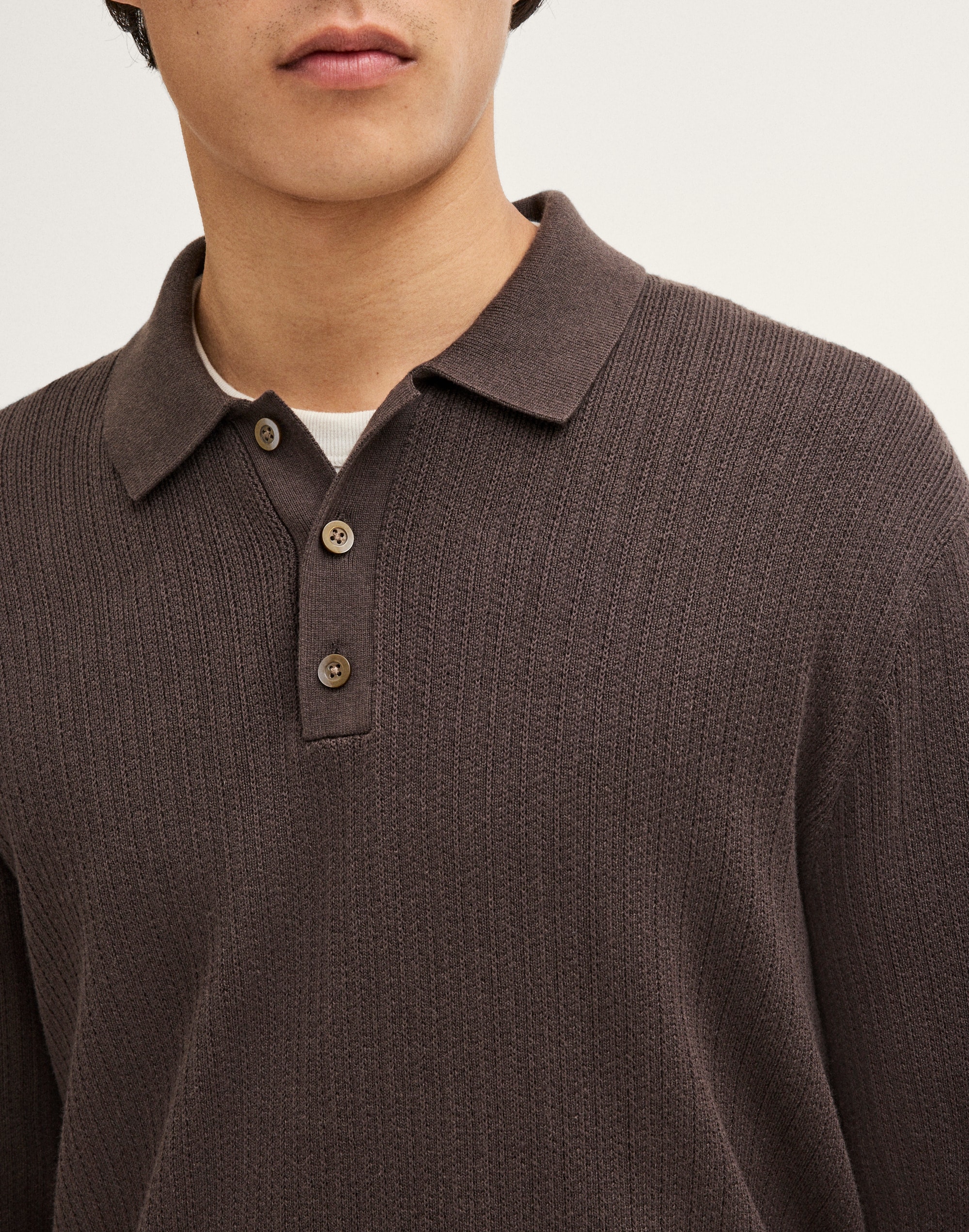 Long-Sleeve Polo Shirt