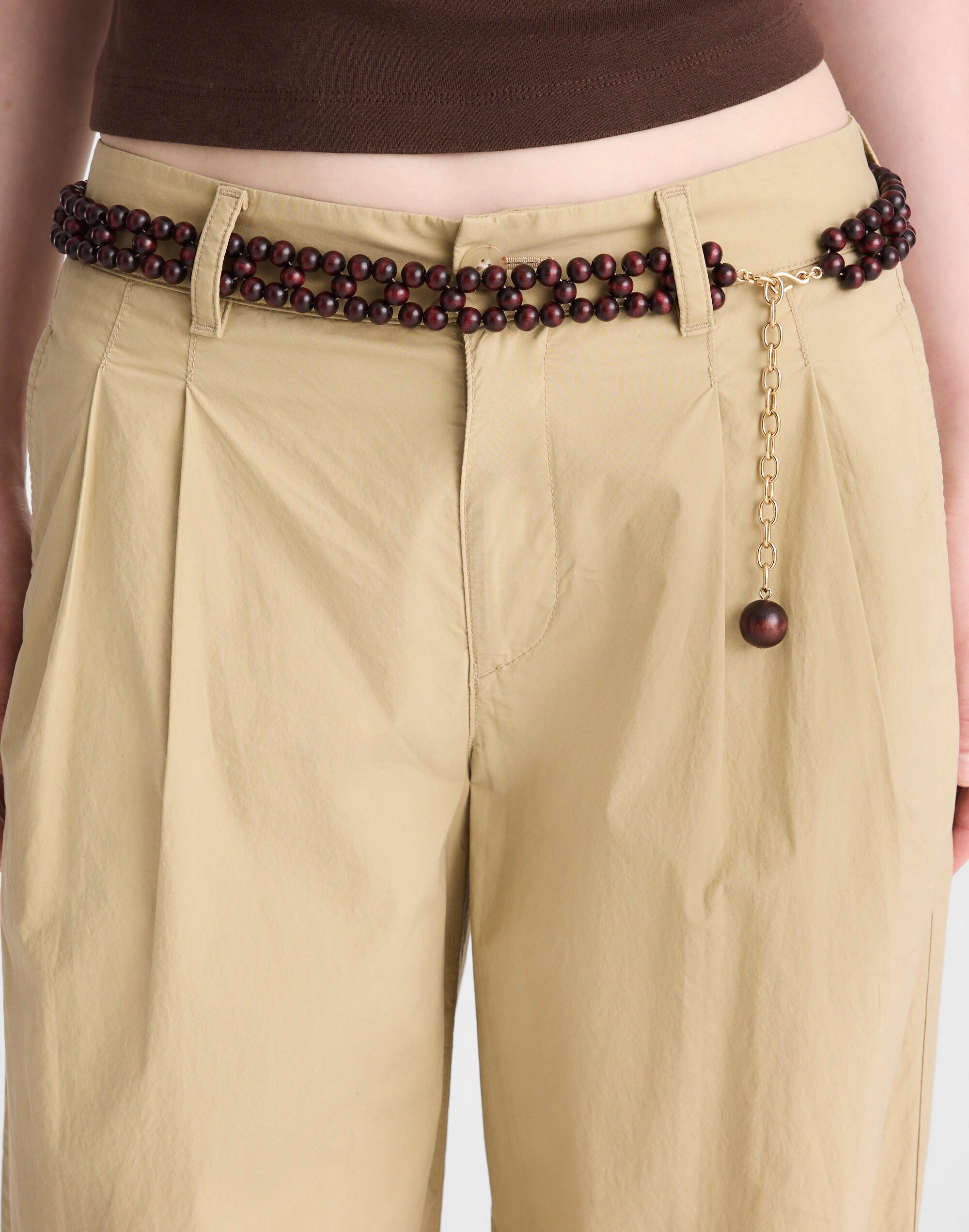 Wooden Bead Belt
