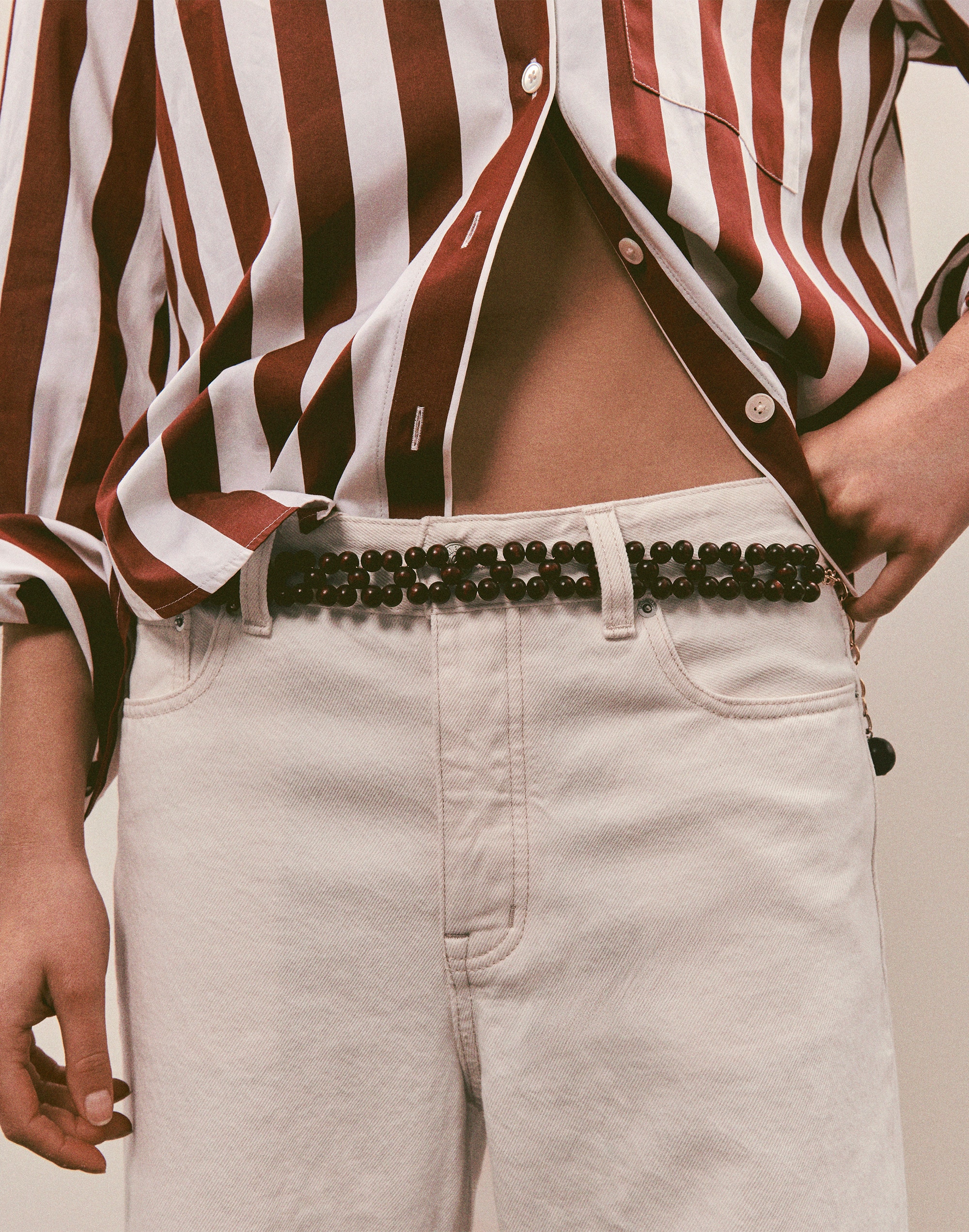 Wooden Bead Belt