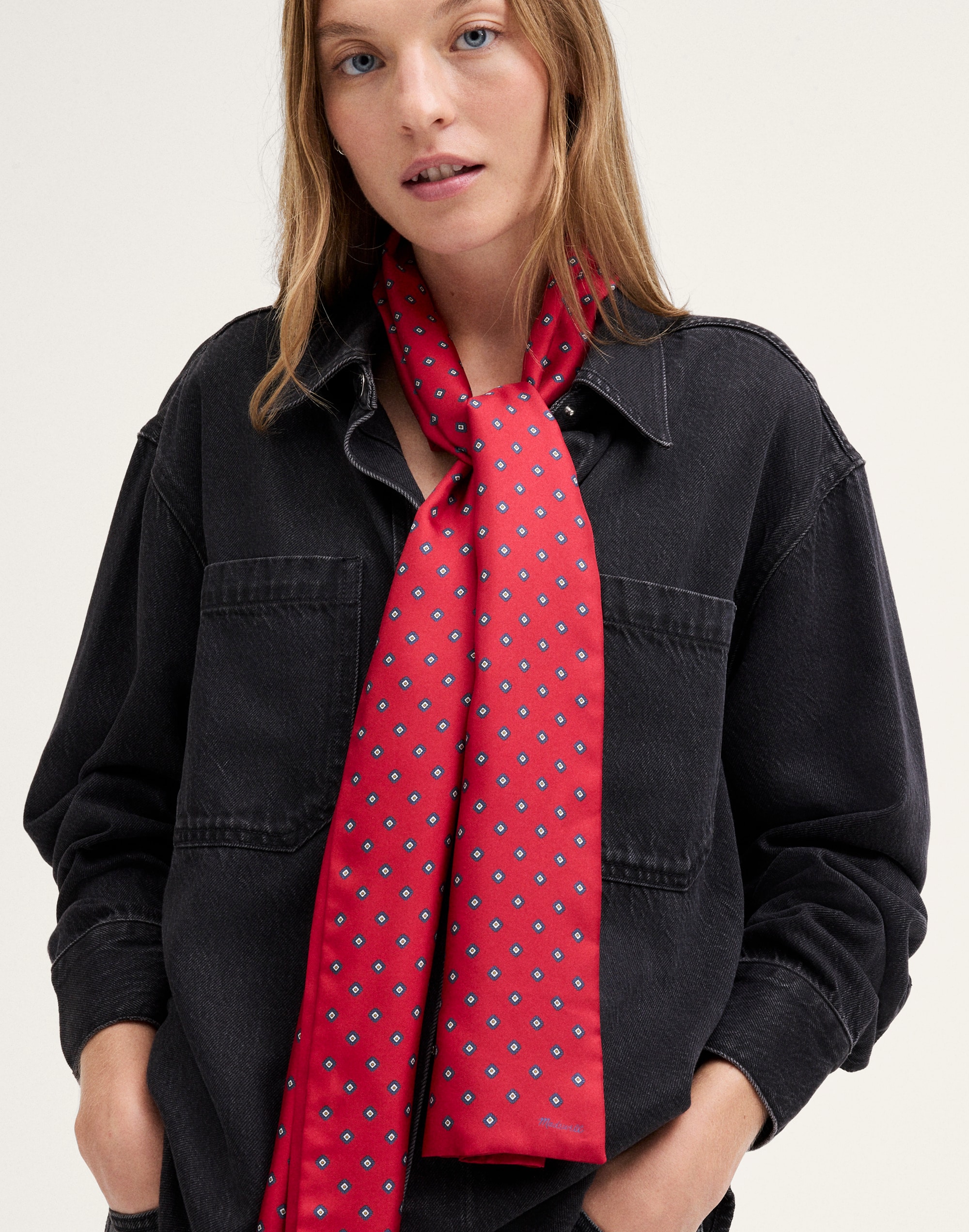 Silk Long Scarf