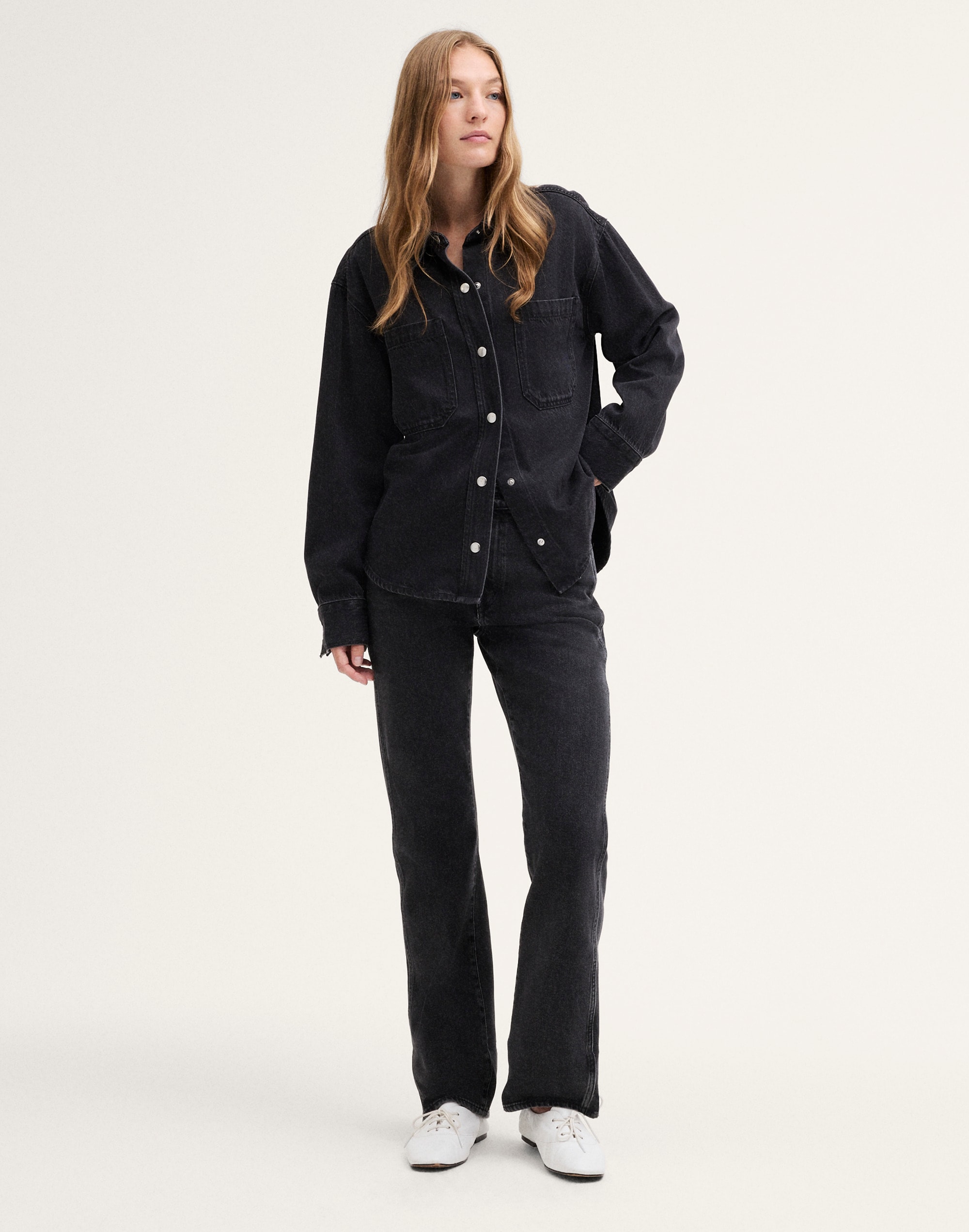 Shirt-Jacket in Airy Denim