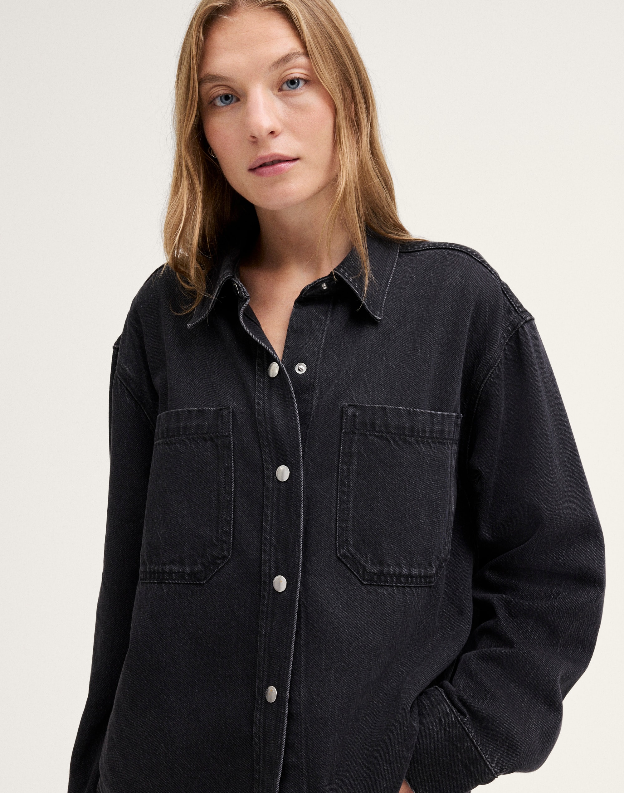 Shirt-Jacket in Airy Denim