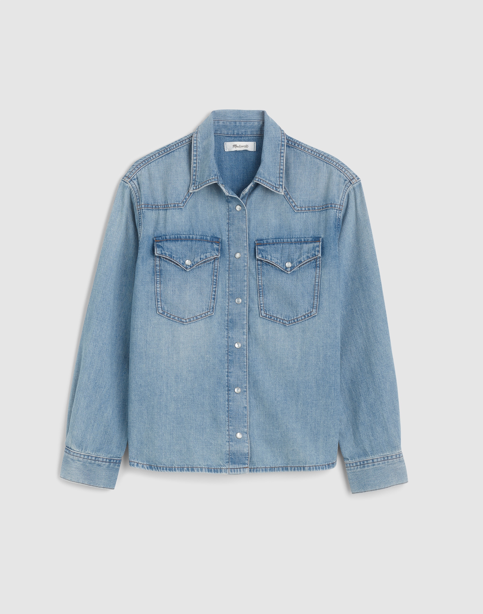 Denim Oversized Western Shirt