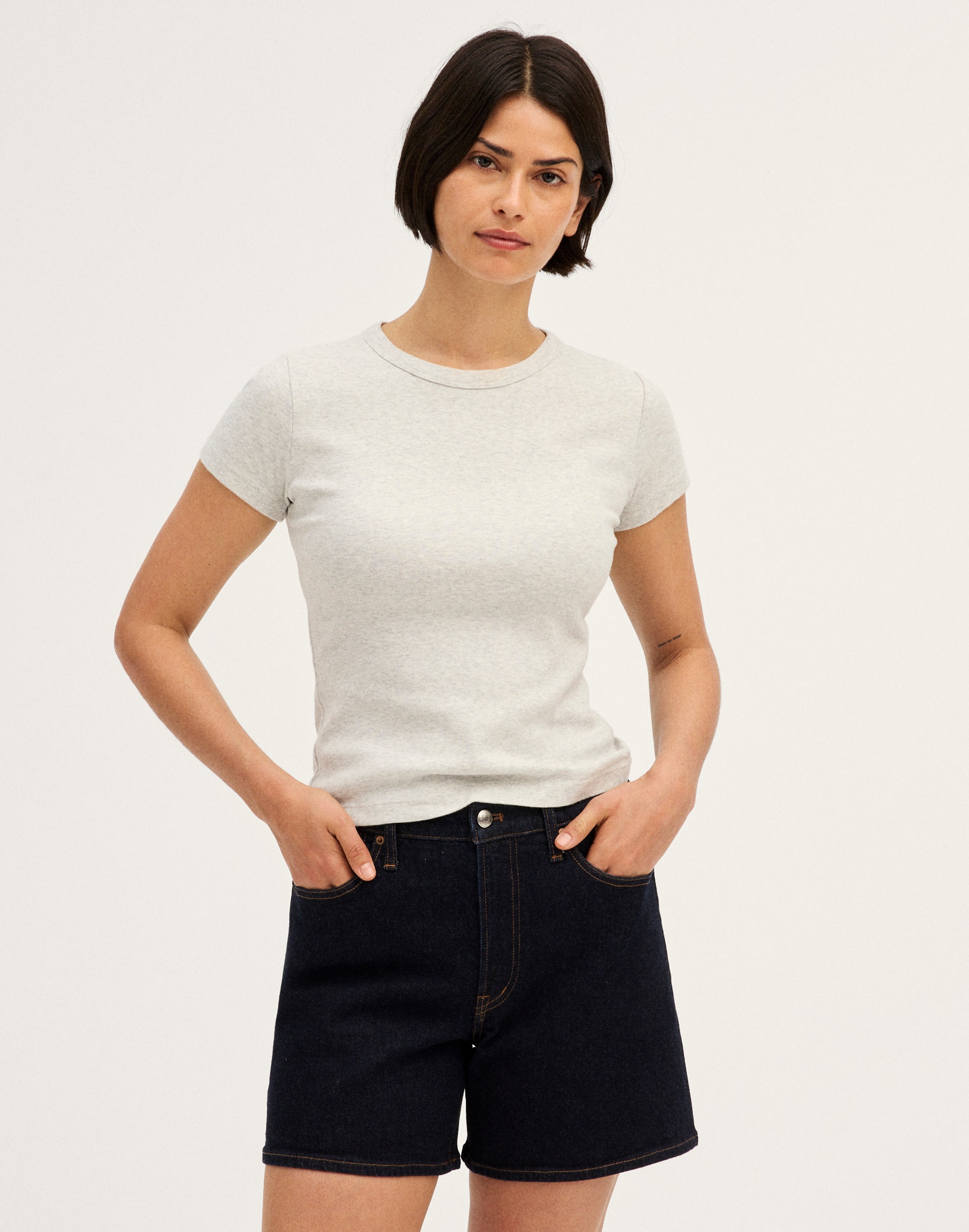 the curvy perfect vintage mid-length short