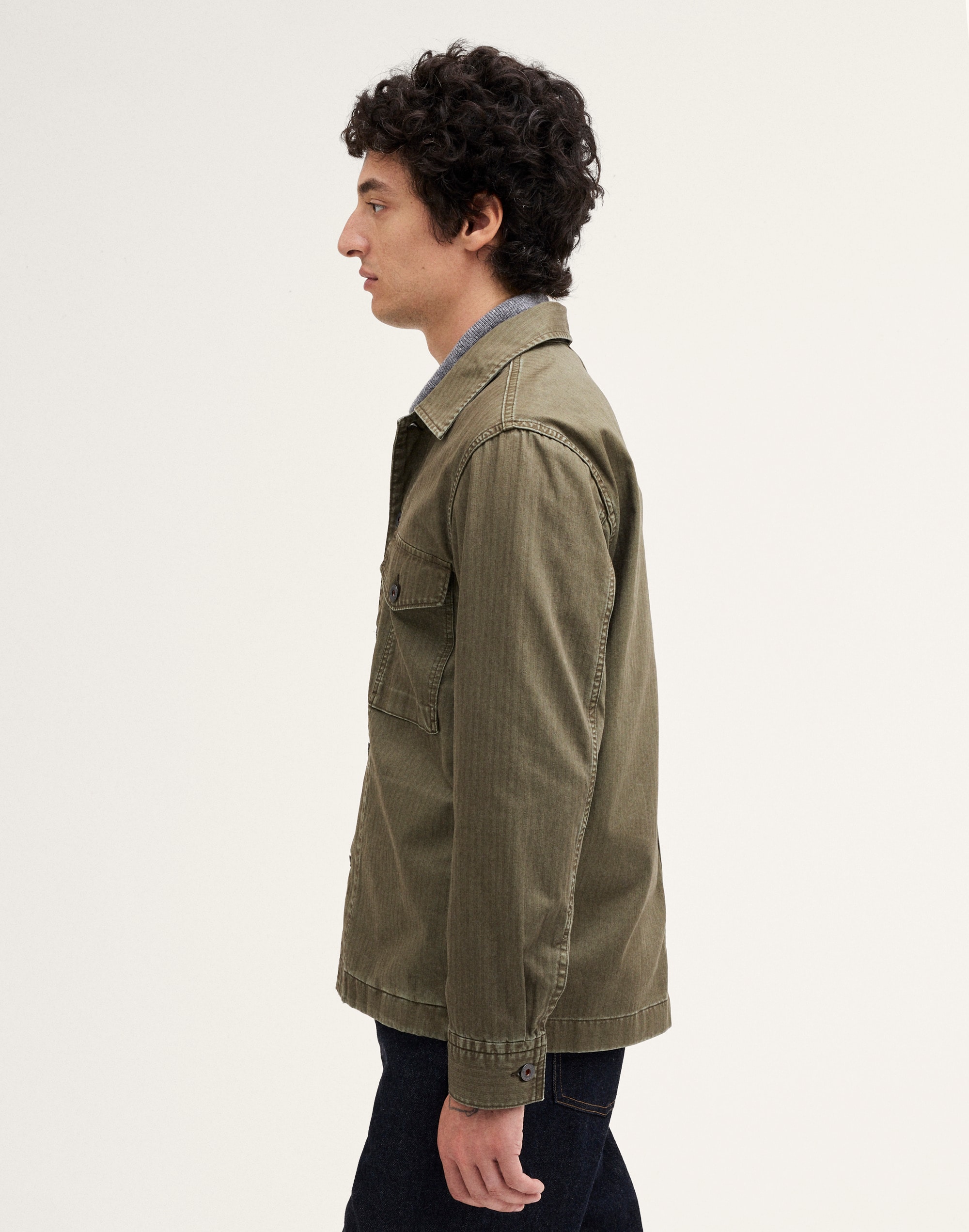 Herringbone Shirt-Jacket