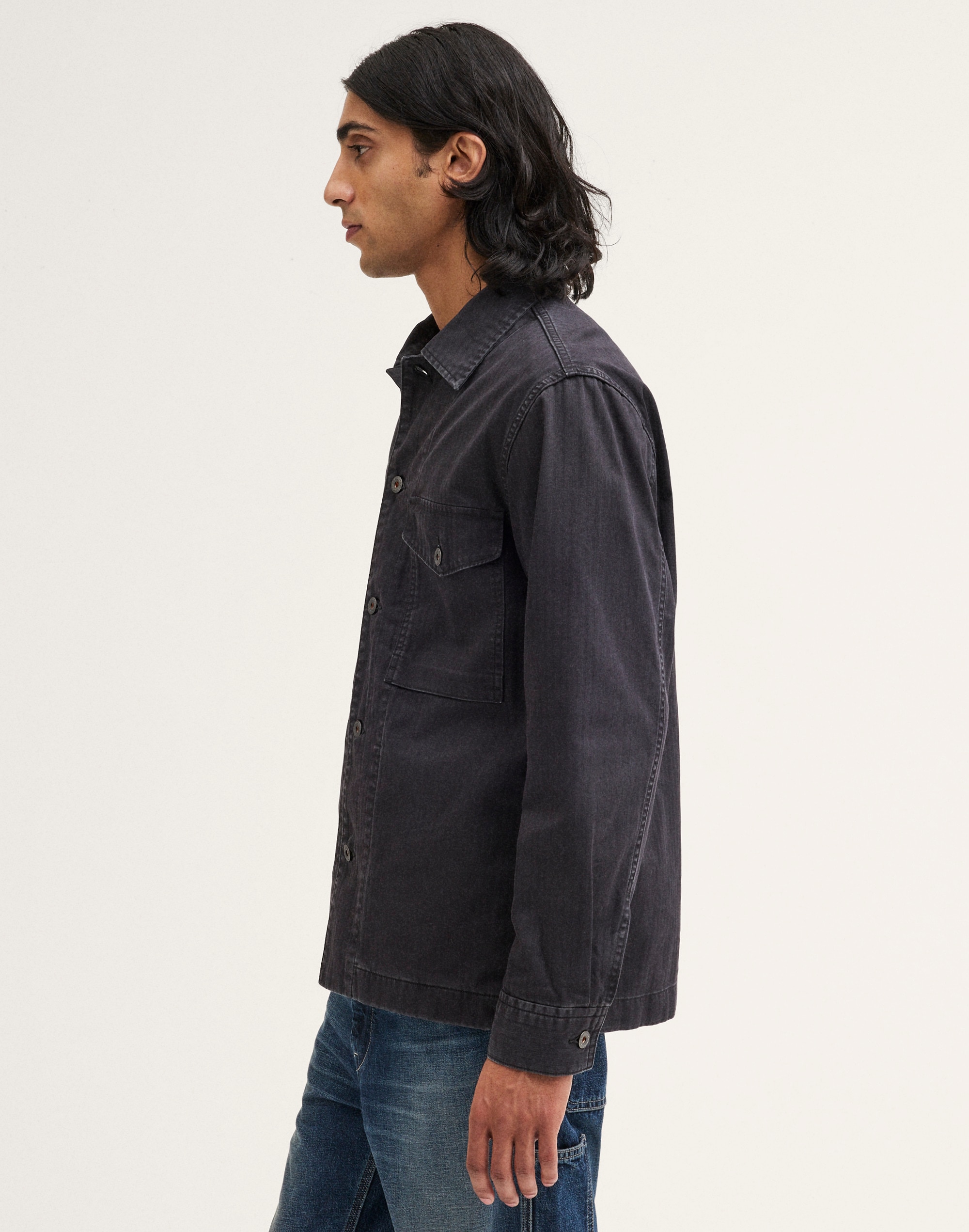 Herringbone Shirt-Jacket