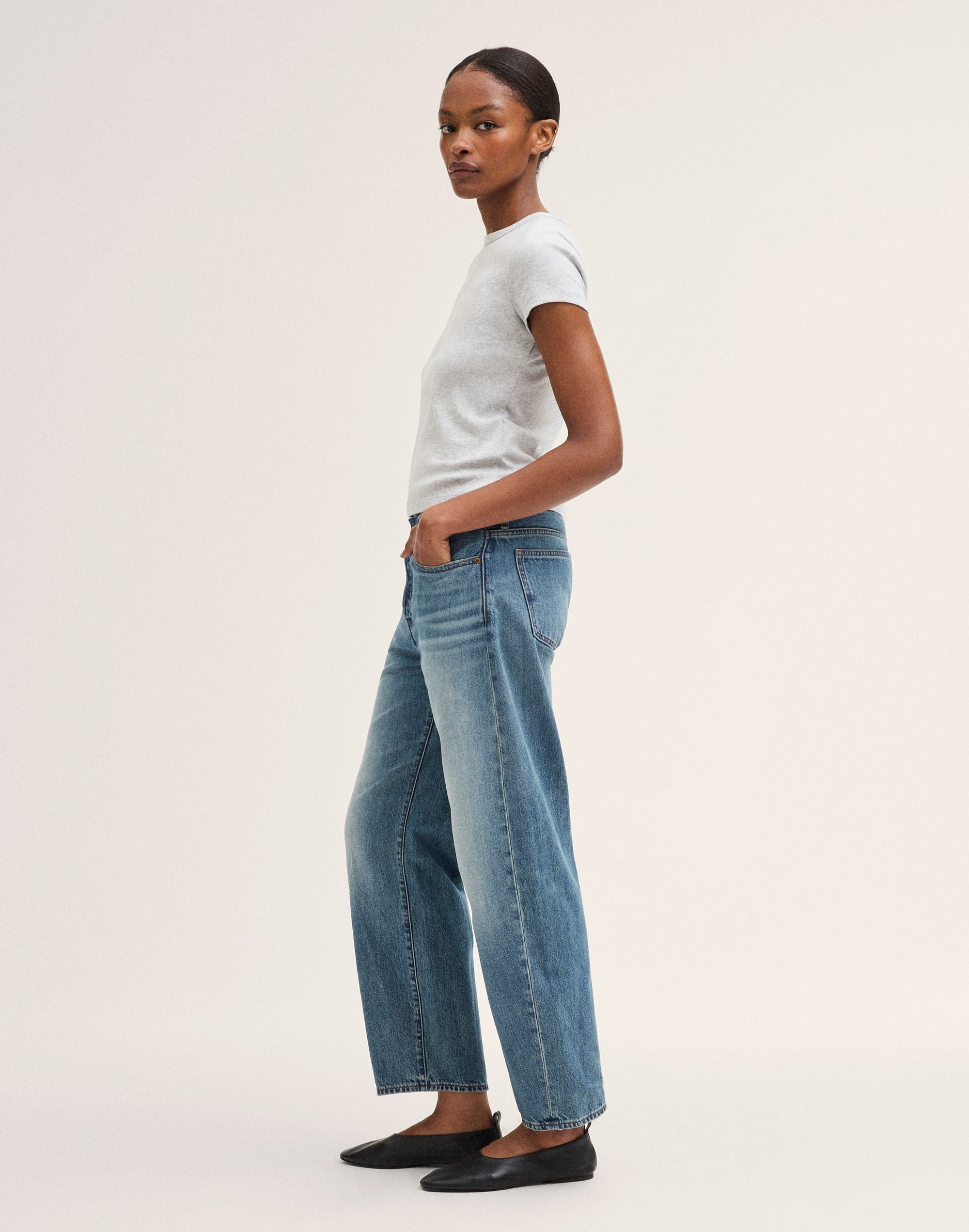 The Tall Curvy Barrel-Leg Jean