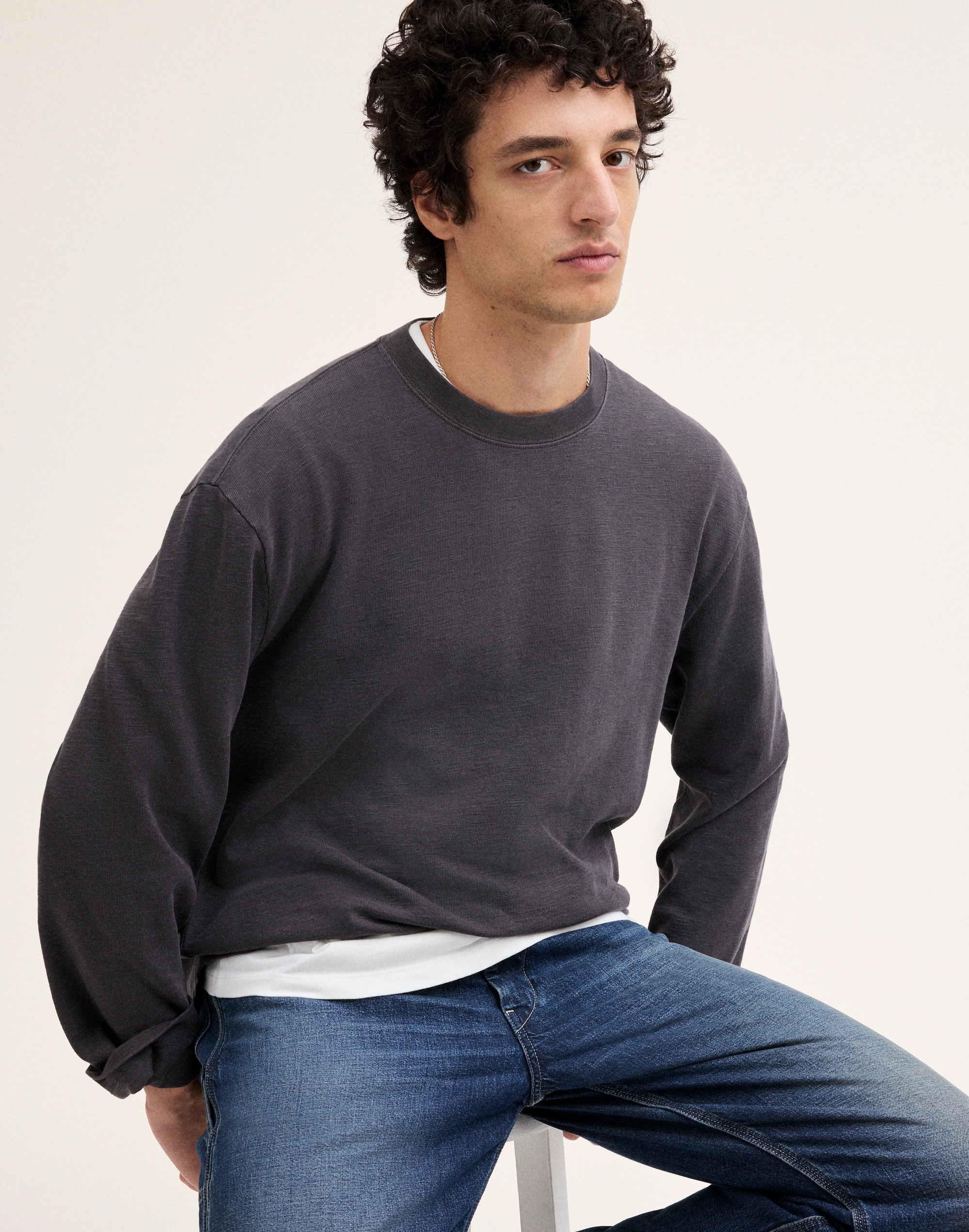 The Long-Sleeve Tee in Weekend Slub