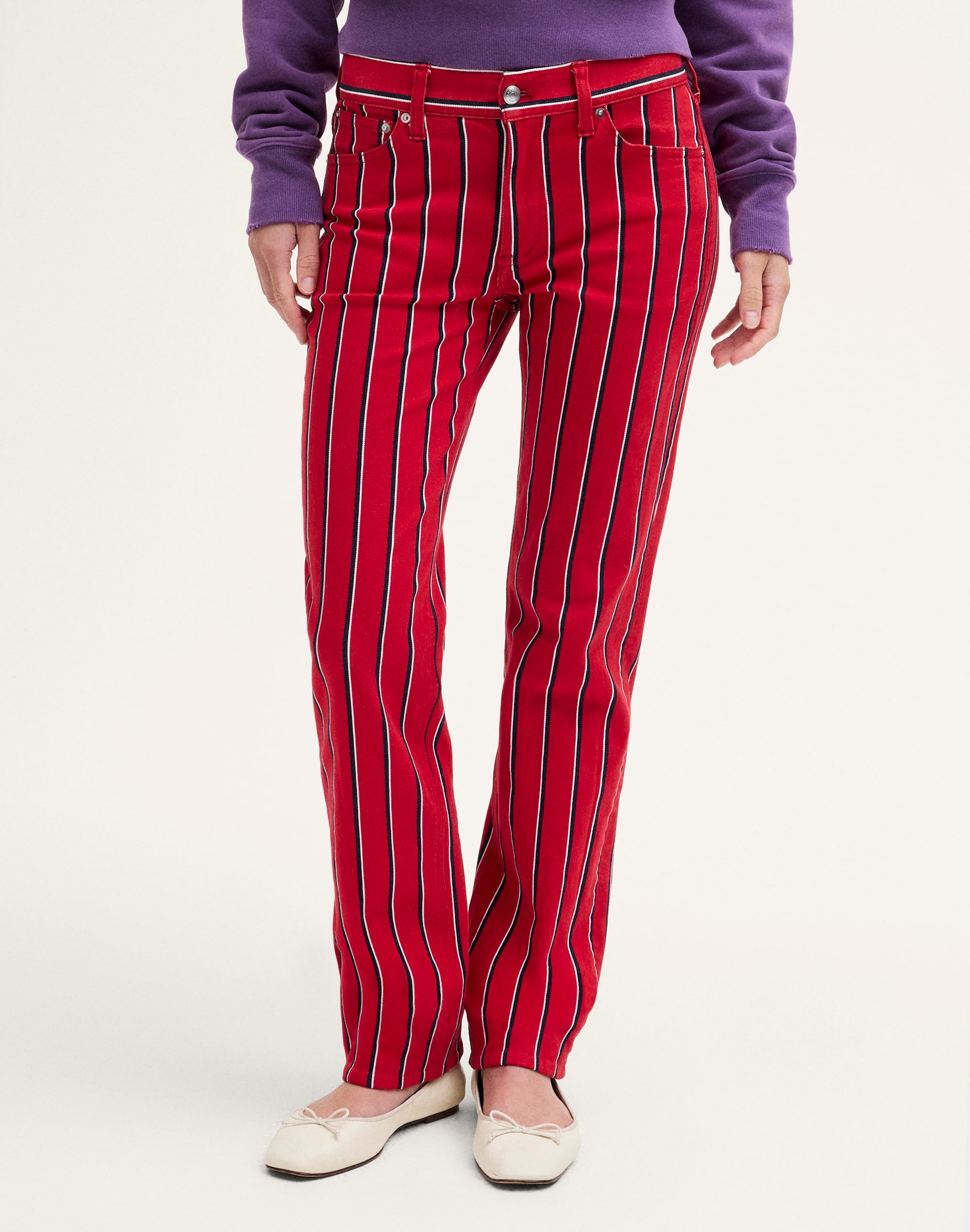The Low-Rise Slim Pant in Stretch Twill