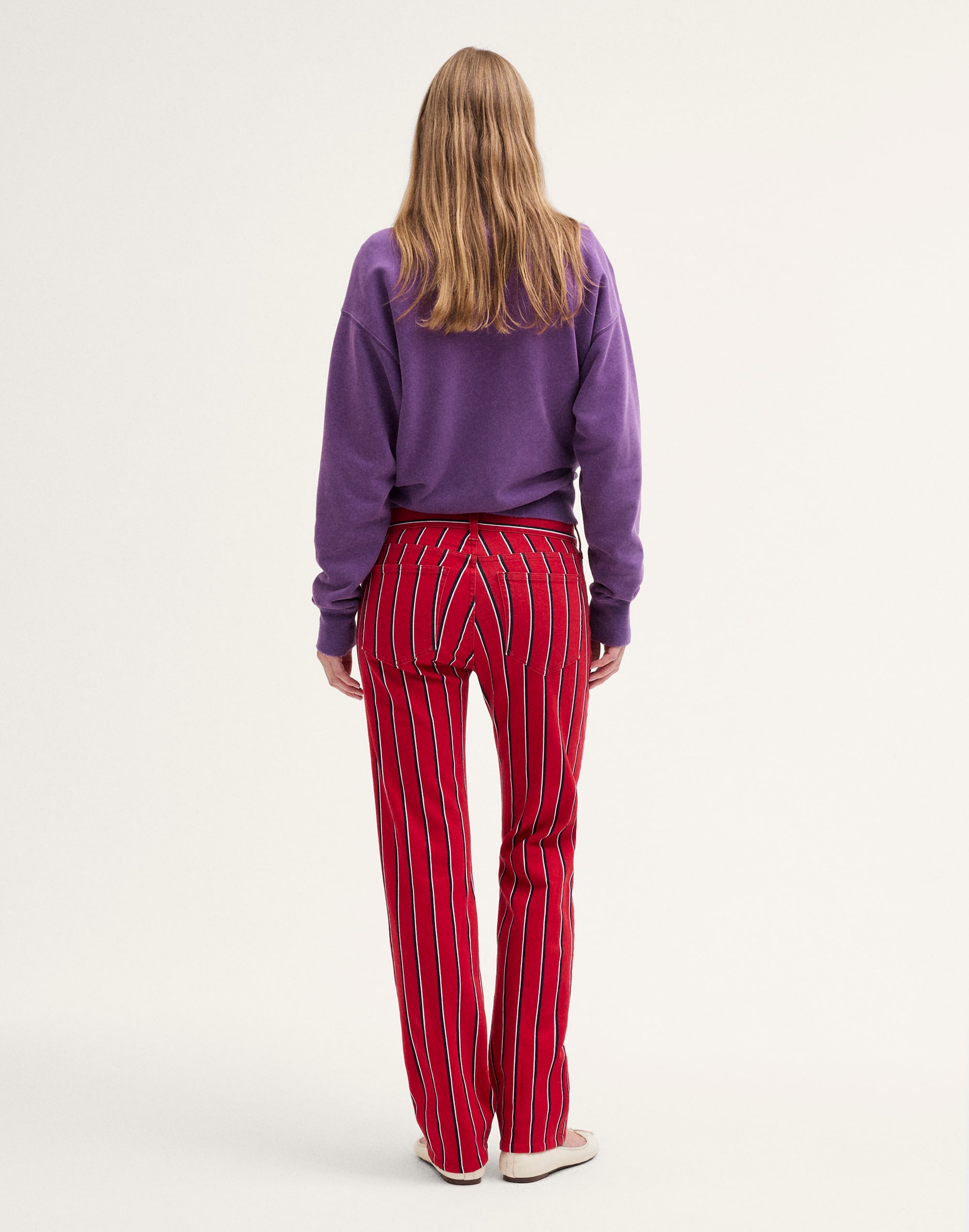 The Low-Rise Slim Pant in Stretch Twill