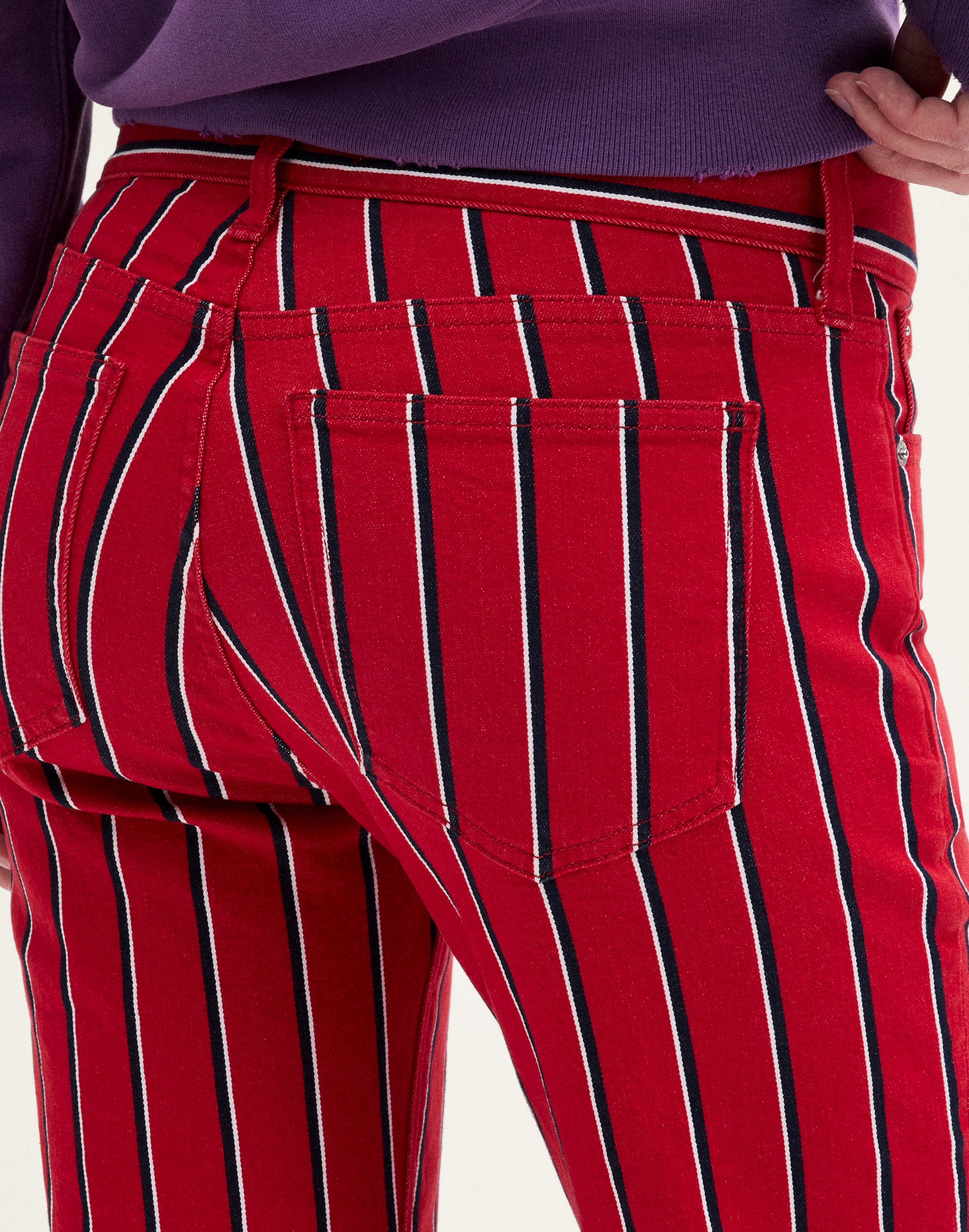 The Low-Rise Slim Pant in Stretch Twill