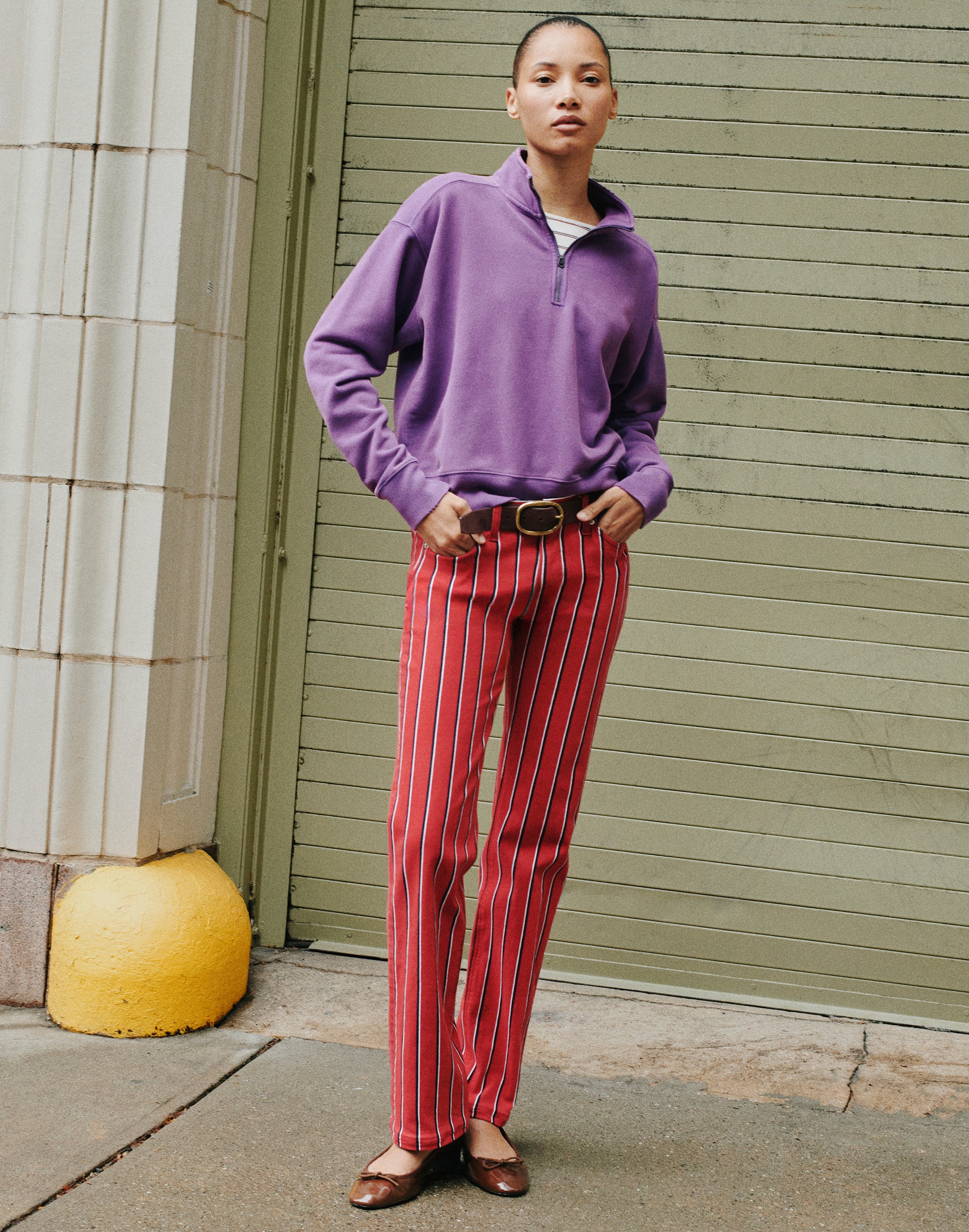The Low-Rise Slim Pant in Stretch Twill by Madewell