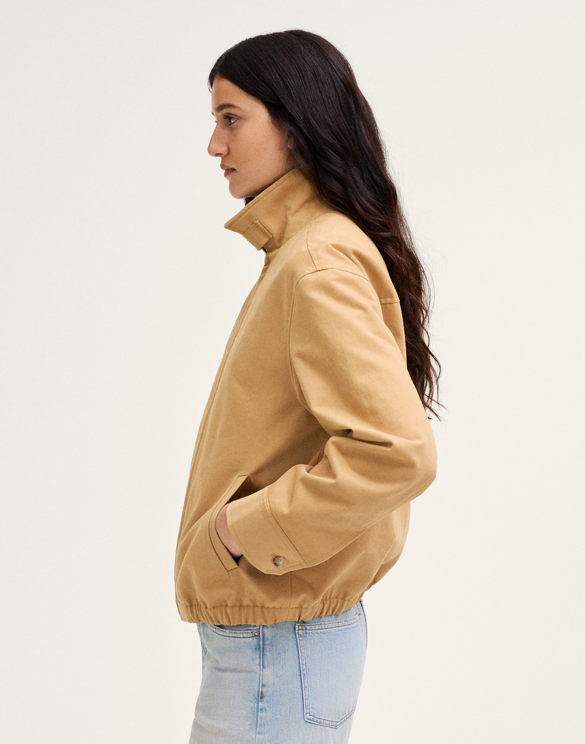 Relaxed Bomber Jacket Cotton Twill