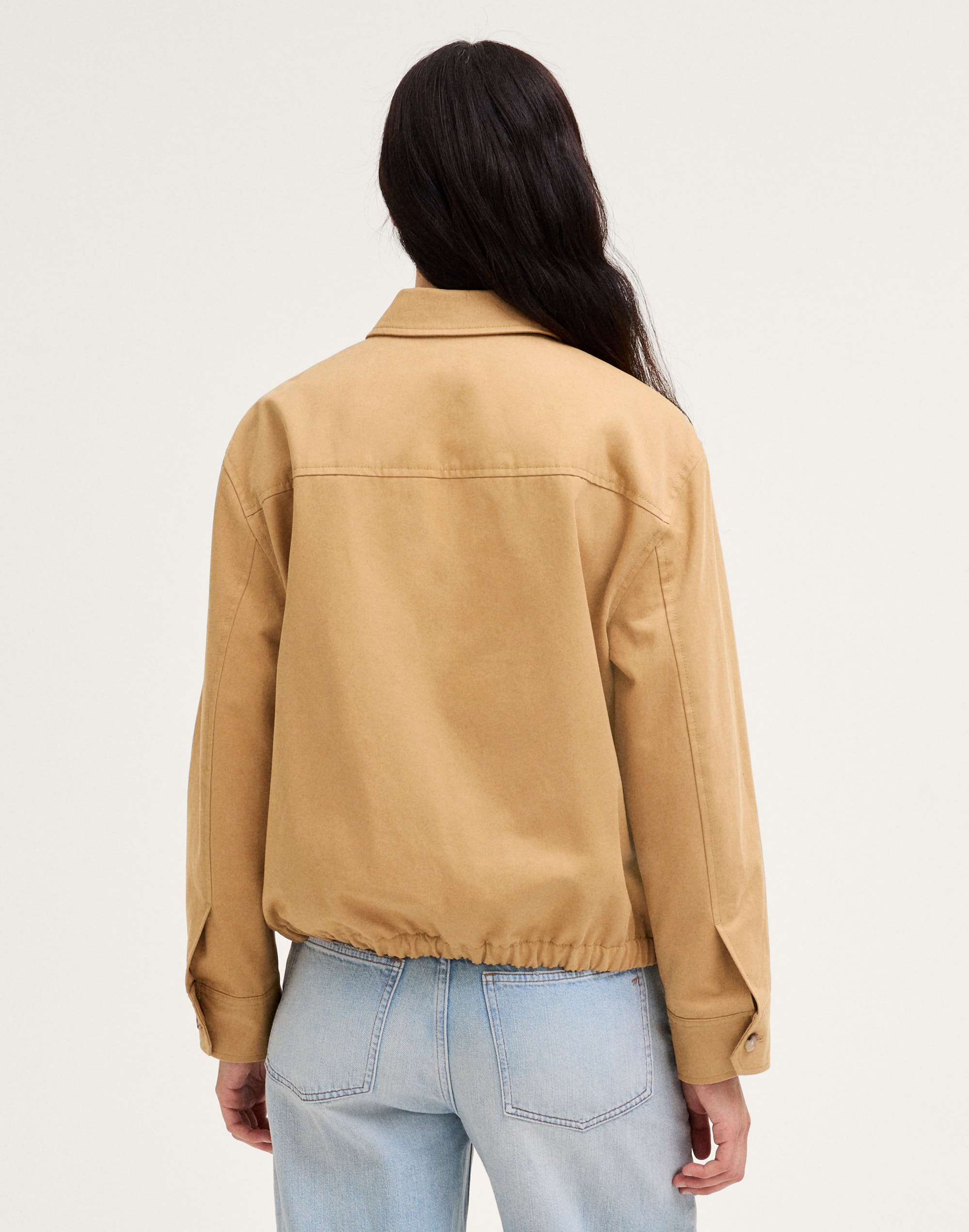 Relaxed Bomber Jacket Cotton Twill