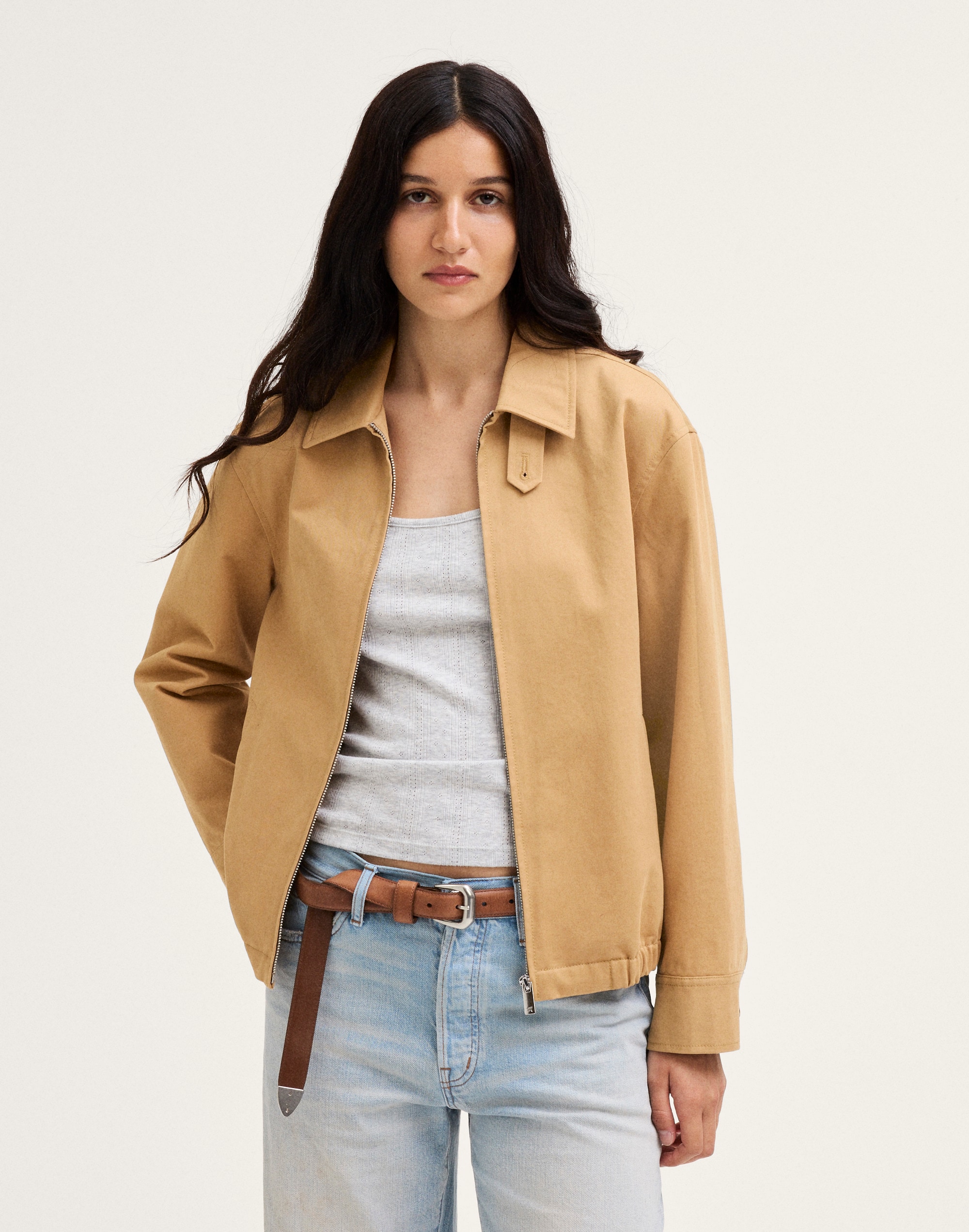 Madewell Relaxed Bomber Jacket In Desert Camel