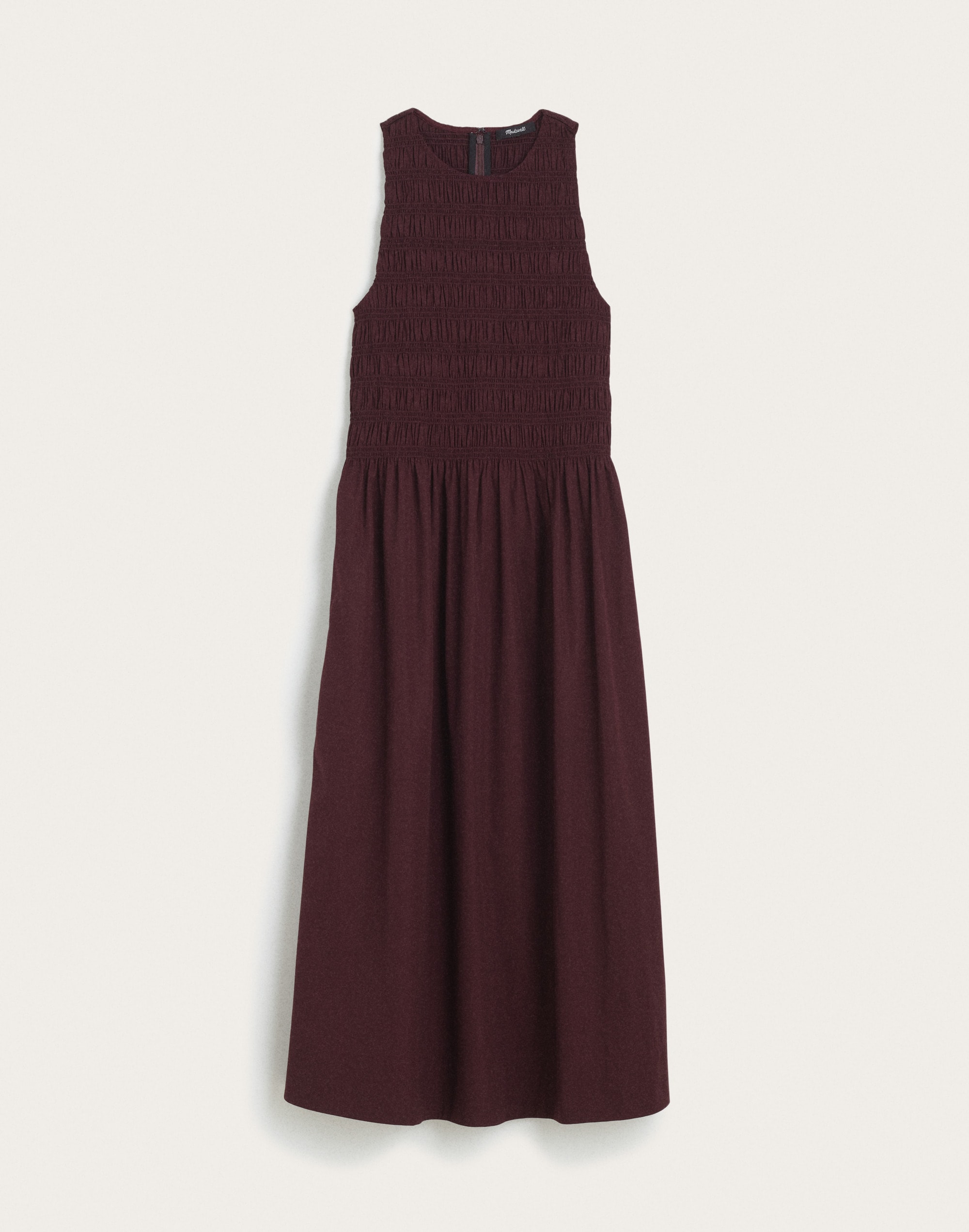 Smocked Racerback Midi Dress