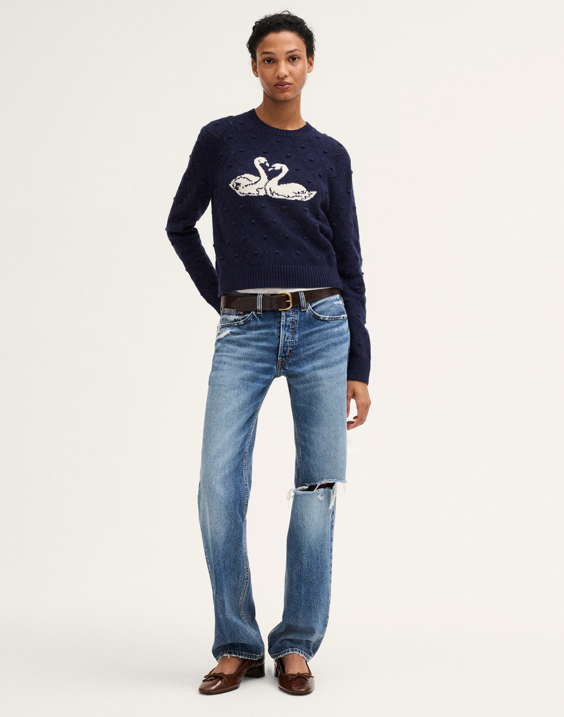 The Mila Sweater in 100% SoftWool