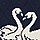 IVORY AND NAVY SWAN