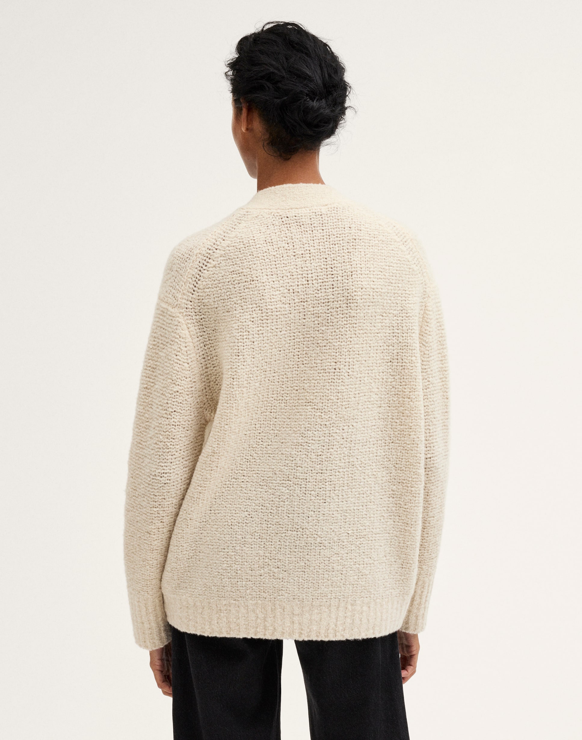 Oversize Boucl&eacute; Cardigan
