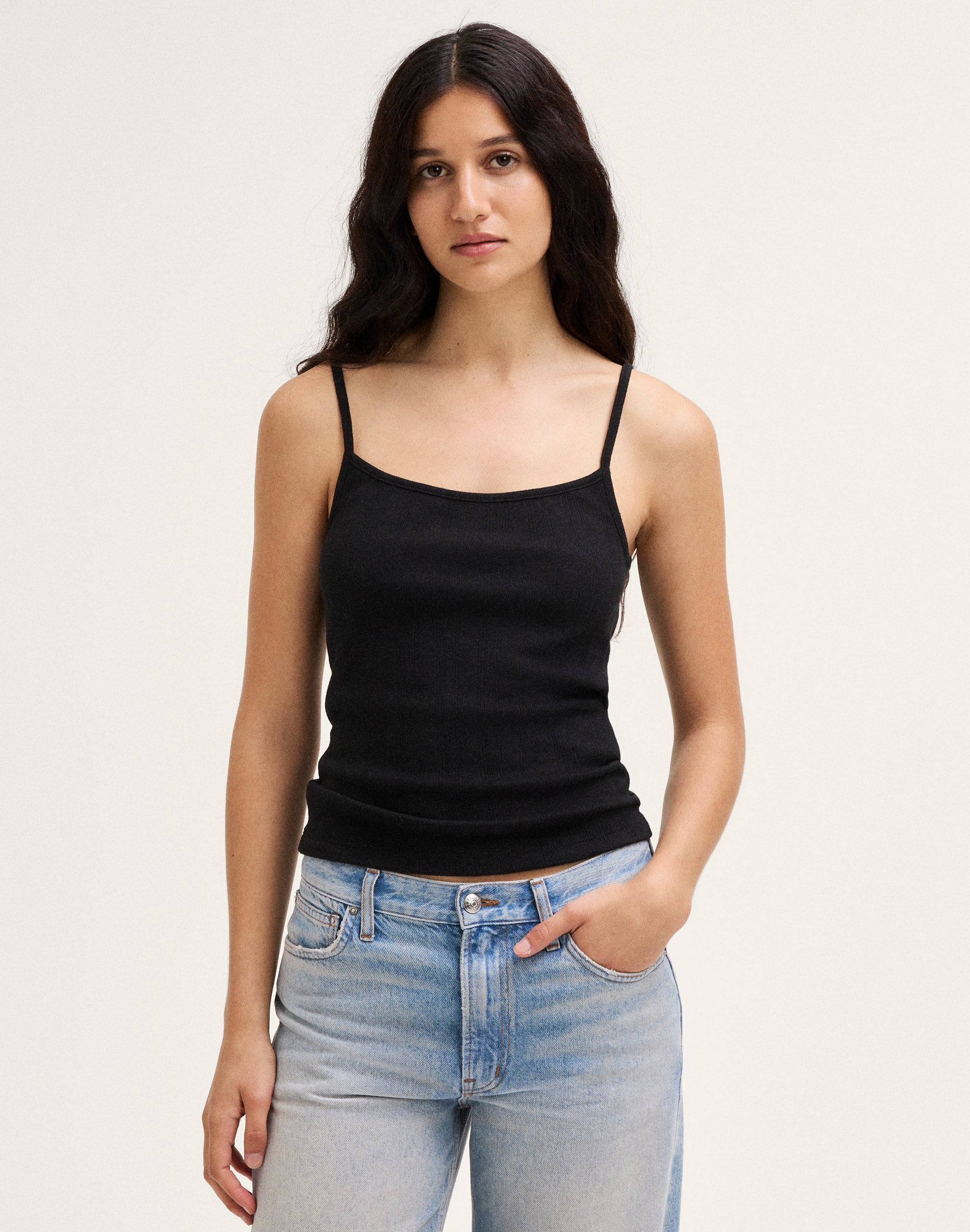 layering cami in penny pointelle