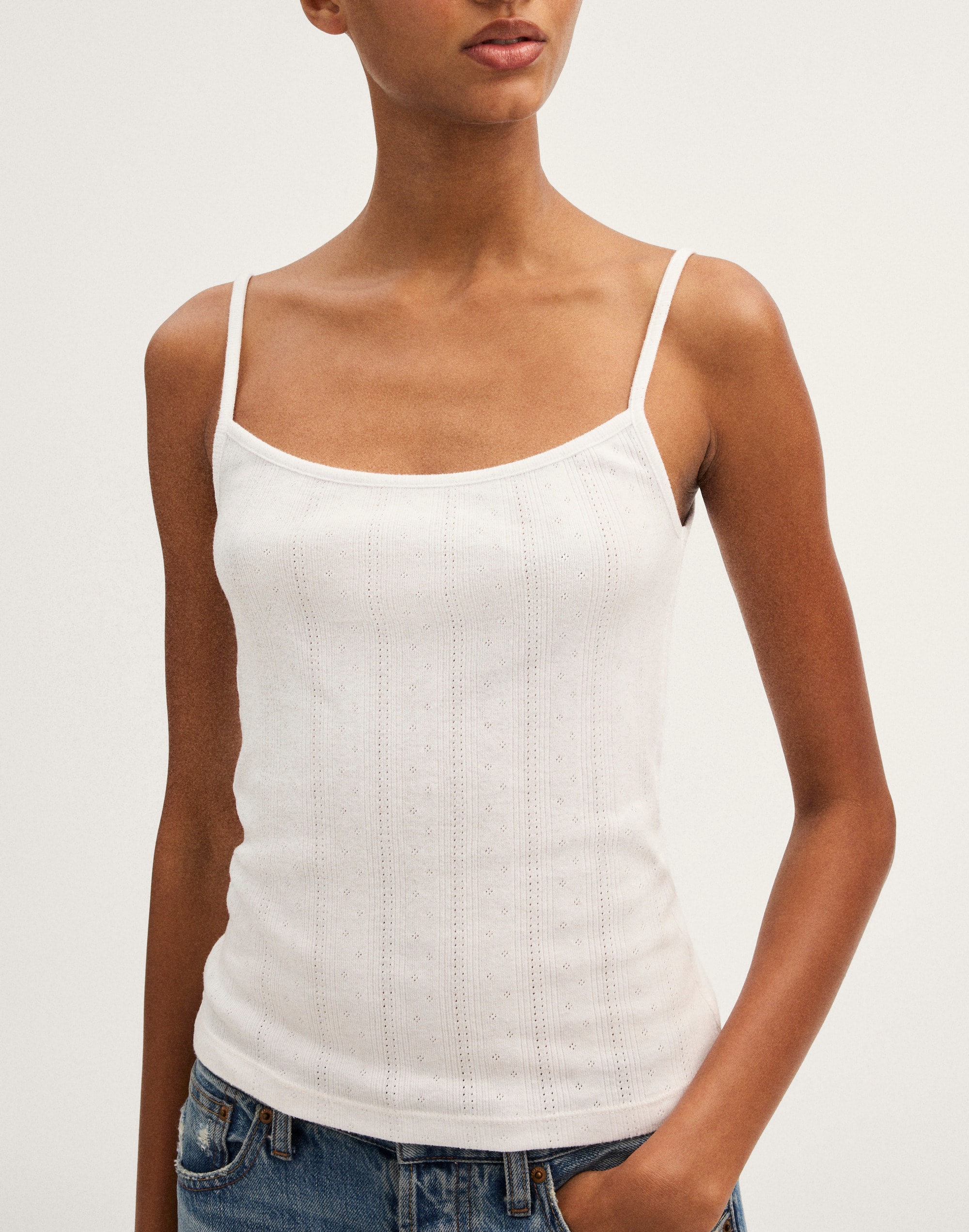 Layering Cami in Penny Pointelle