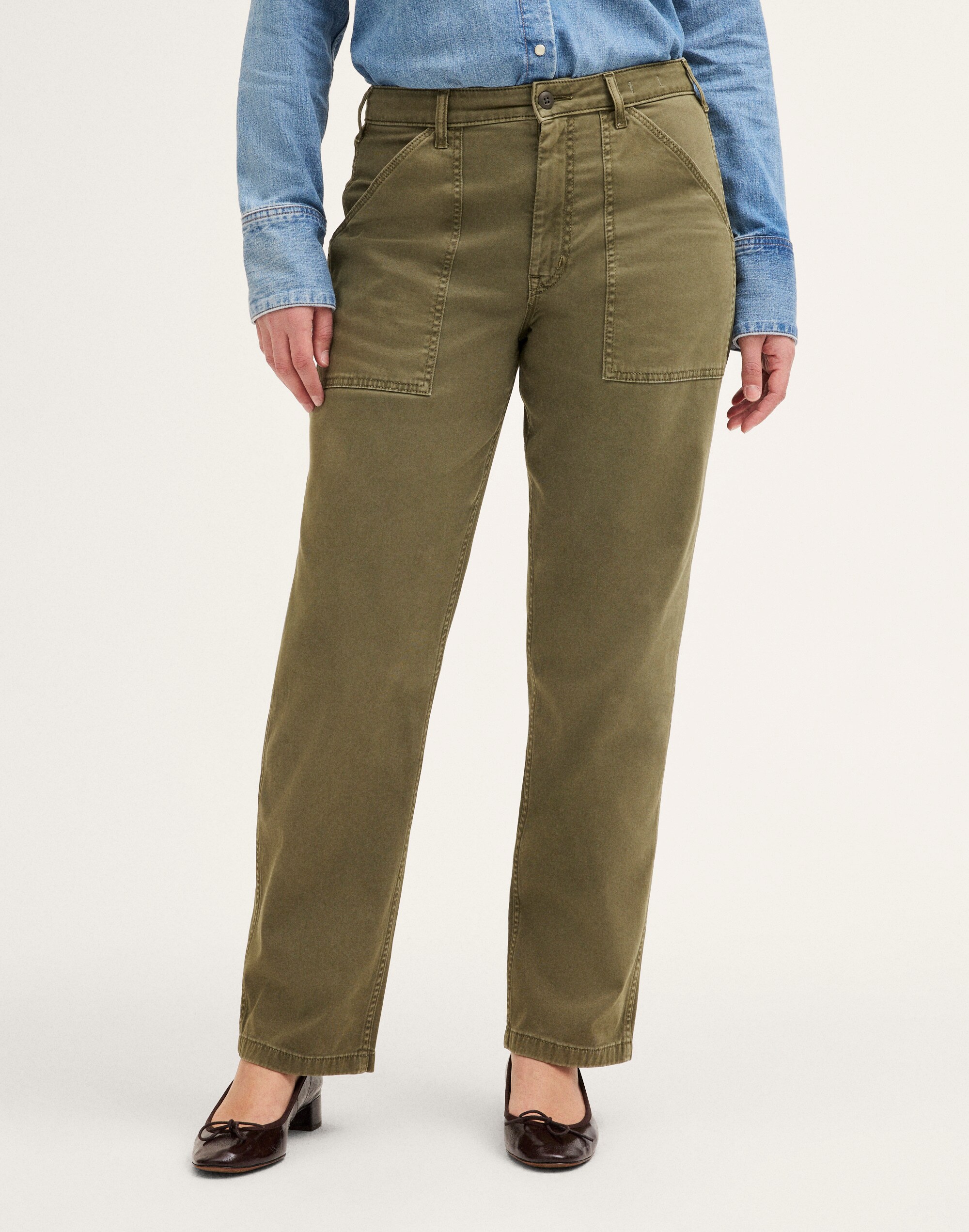 The Reissue Curvy Utility Straight-Leg Pants