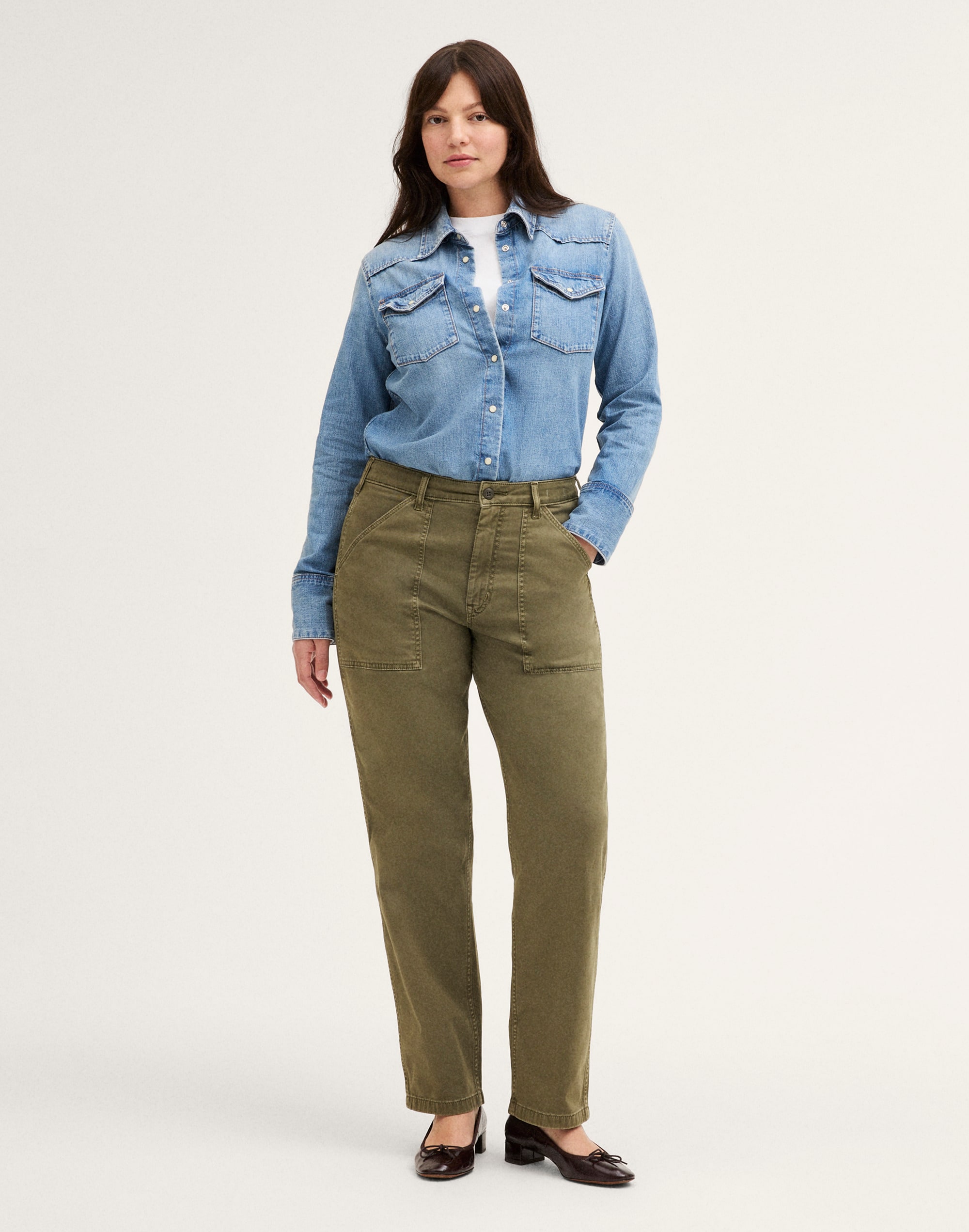 the reissue curvy utility straight-leg pants