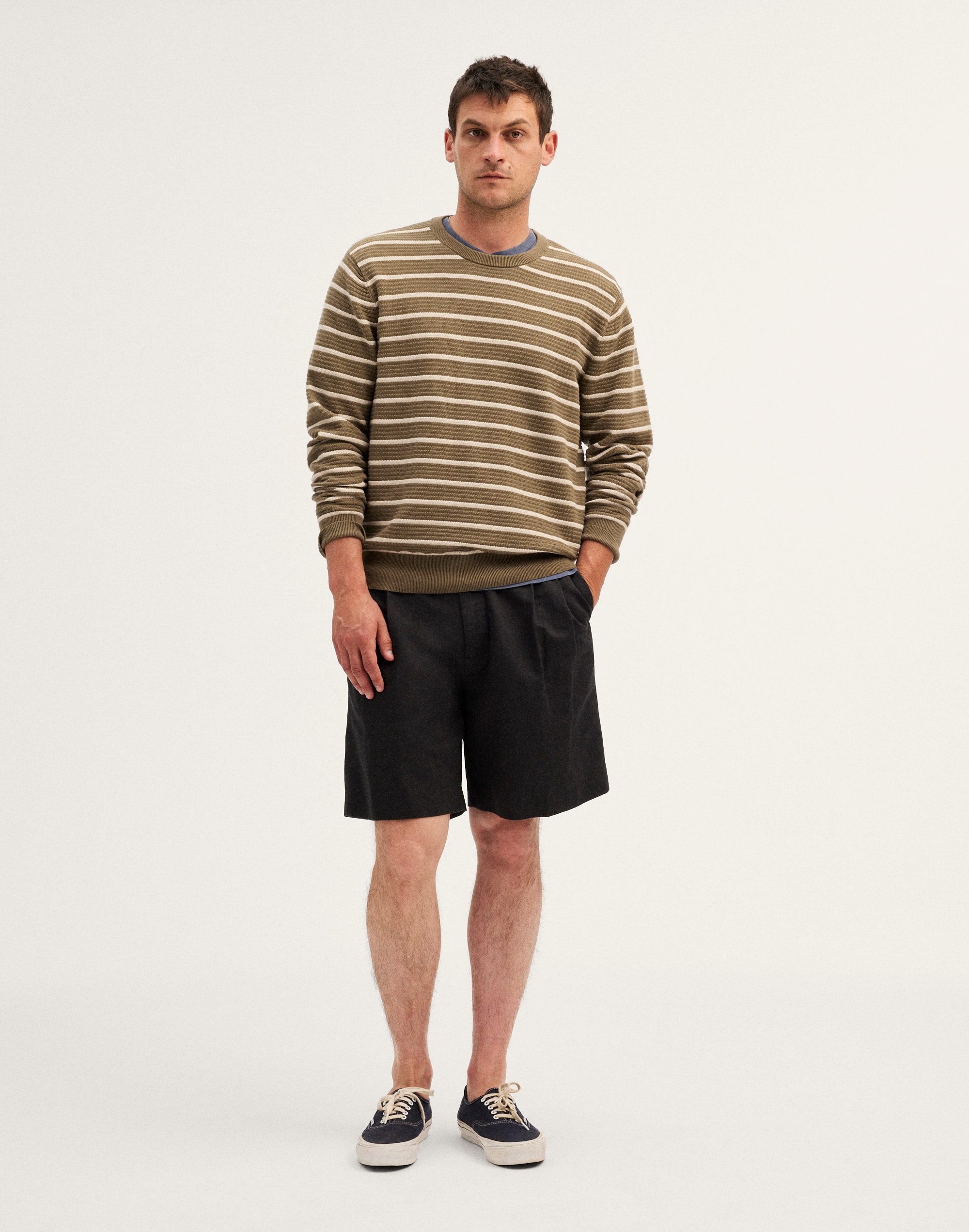 Ribbed Crewneck Sweater