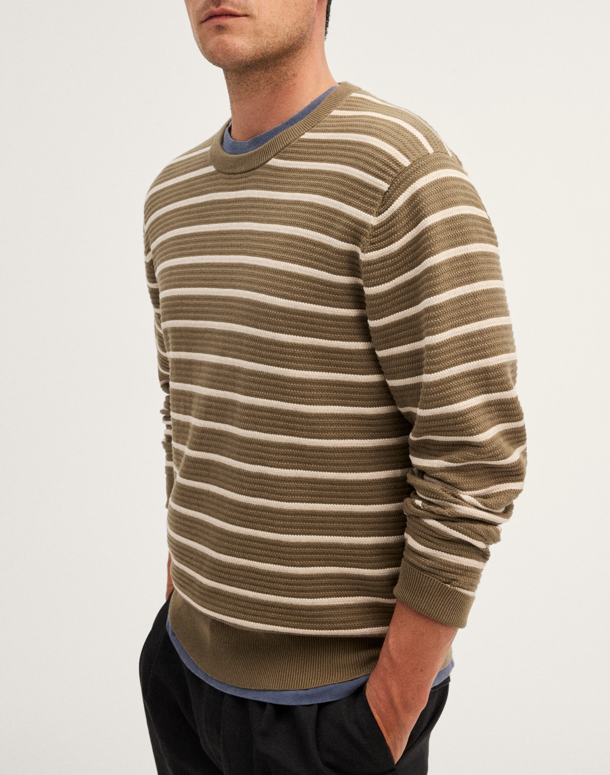 Ribbed Crewneck Sweater