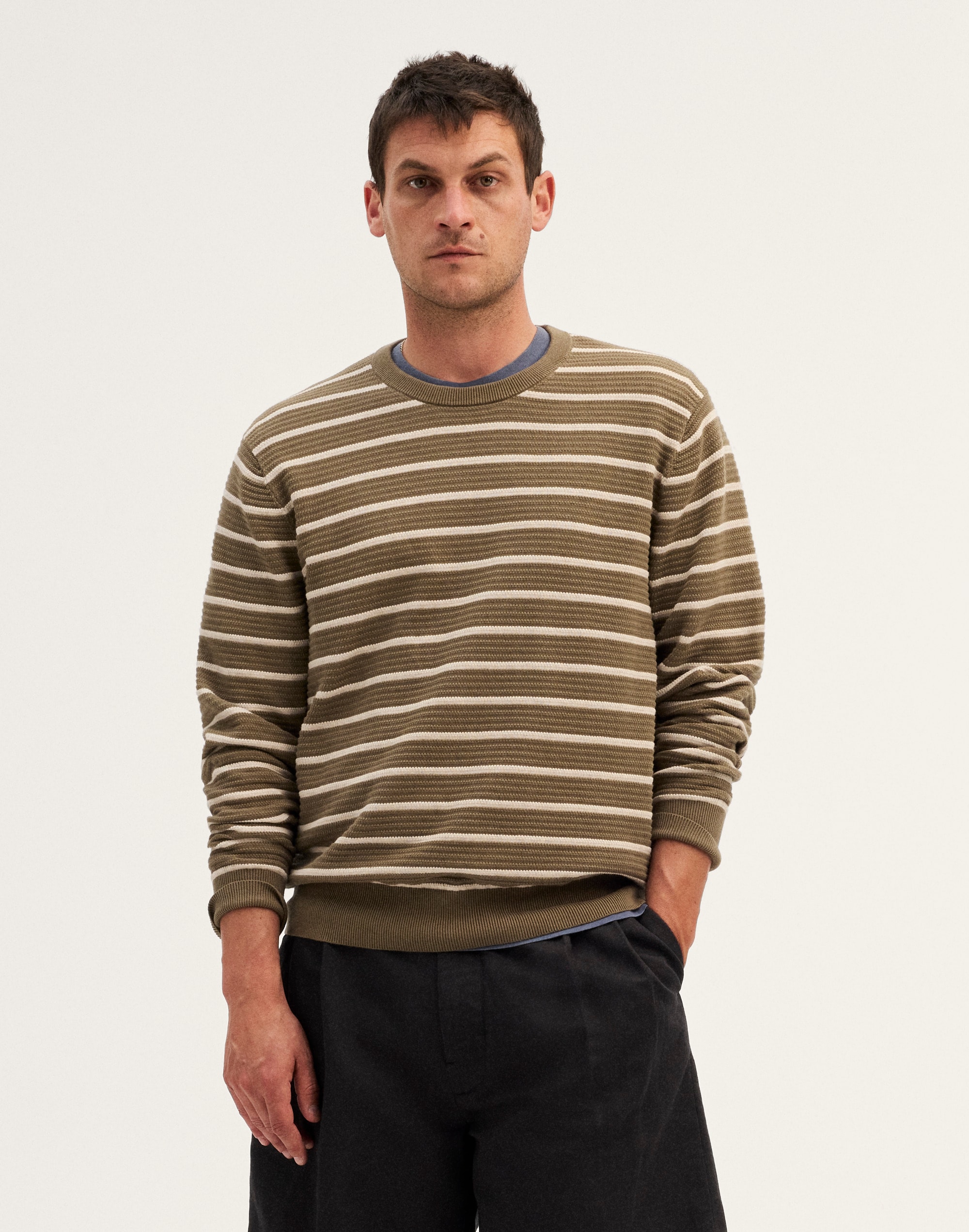 Ribbed Crewneck Sweater