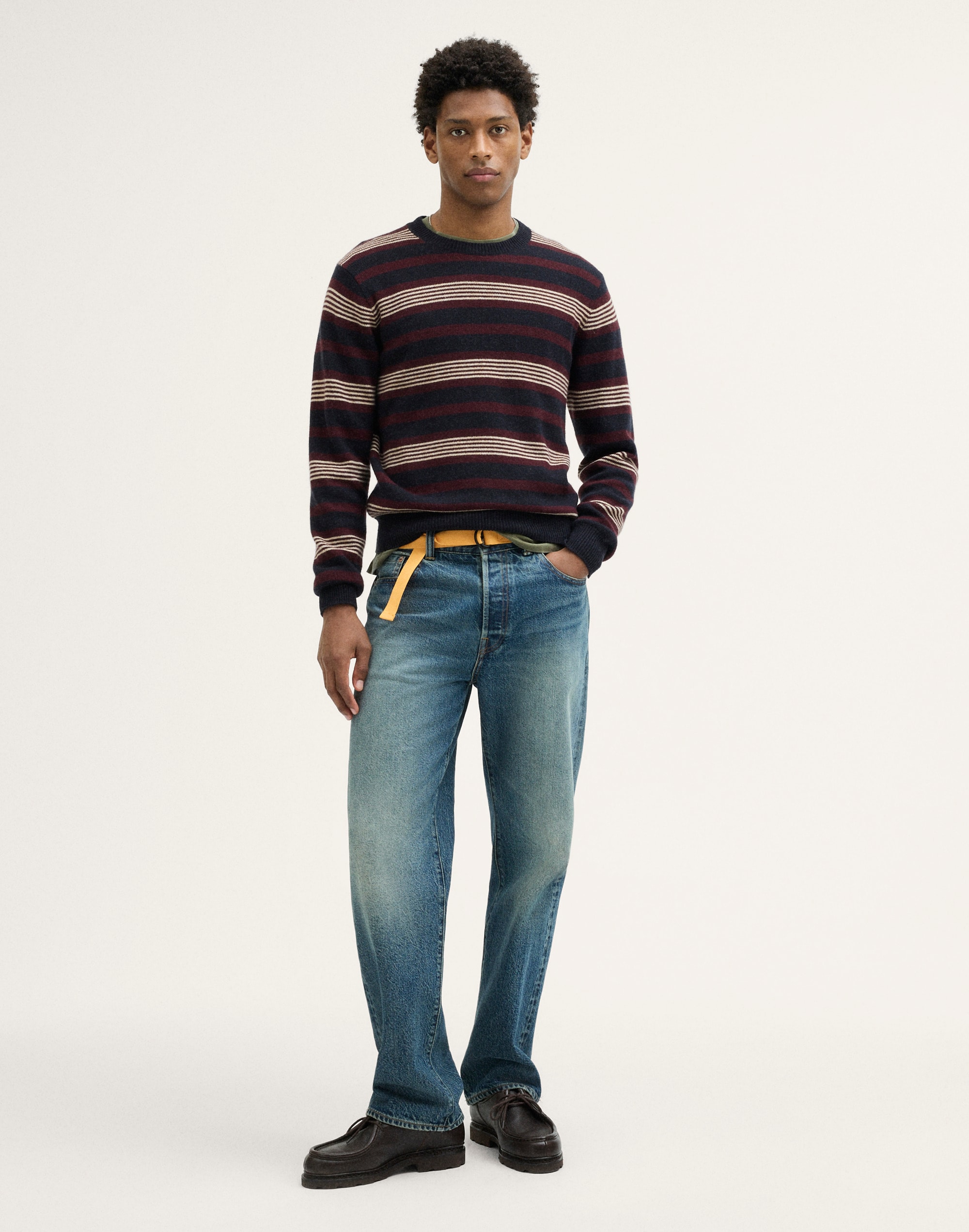 Crewneck Sweater in Harbor Wool Blend