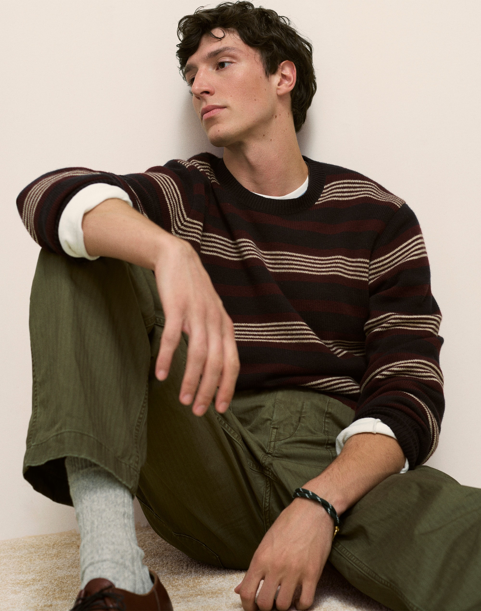Crewneck Sweater in Harbor Wool Blend
