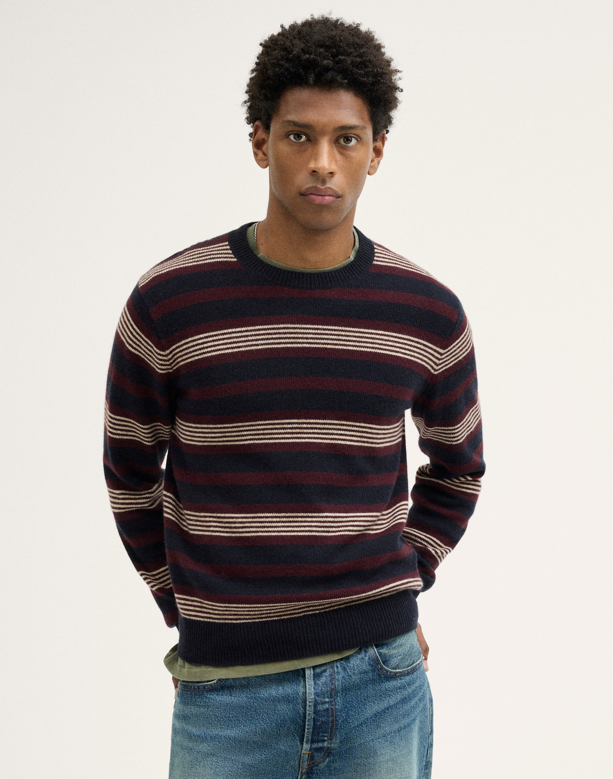 Crewneck Sweater in Harbor Wool Blend