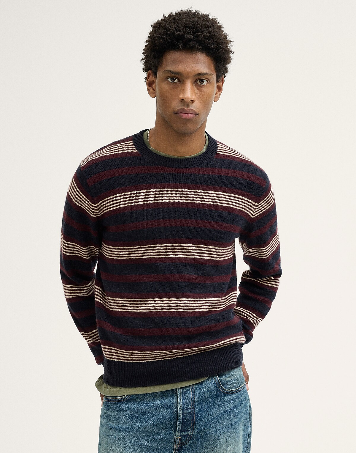 Crewneck Sweater in Harbor Wool Blend