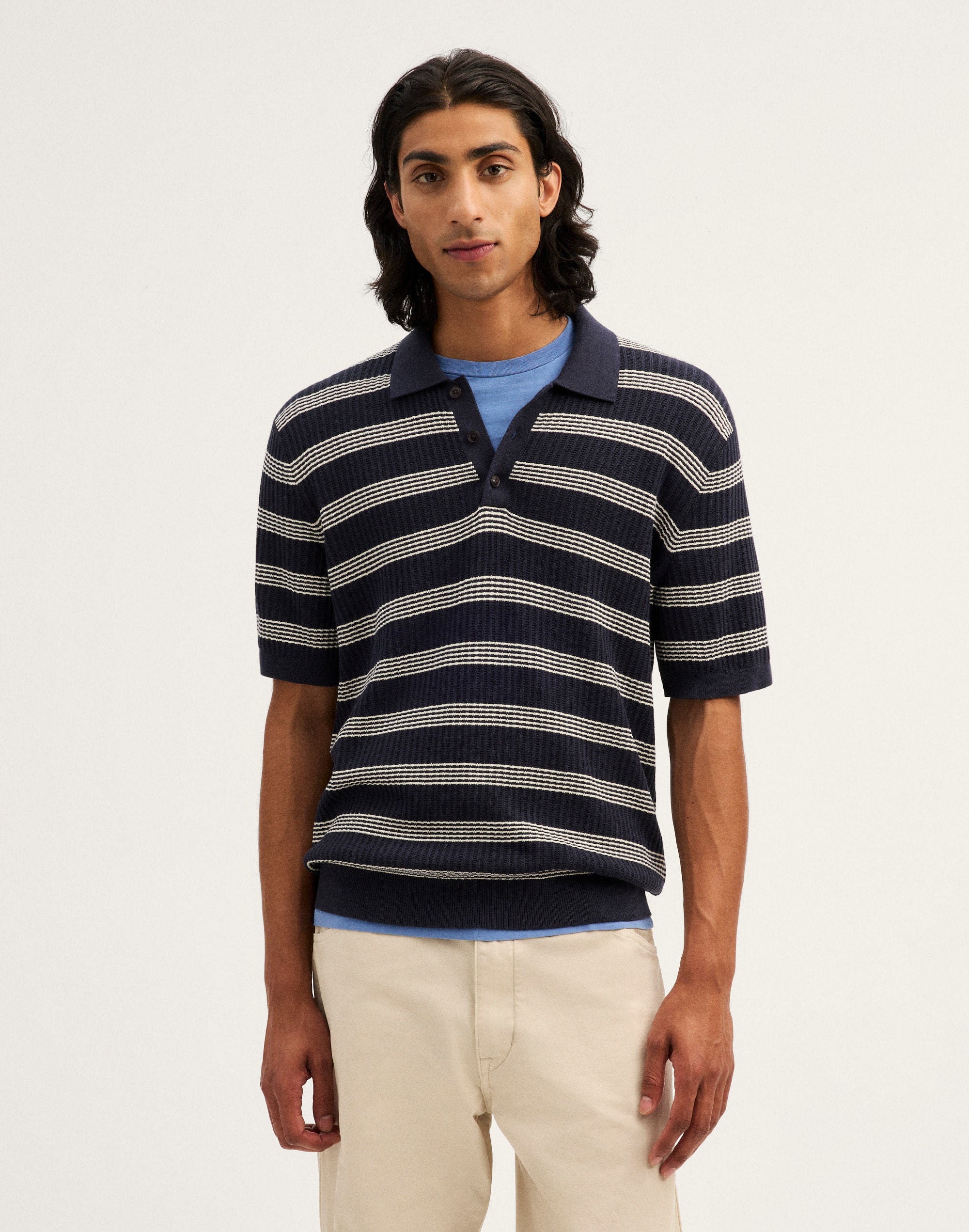 Three-Button Polo Shirt