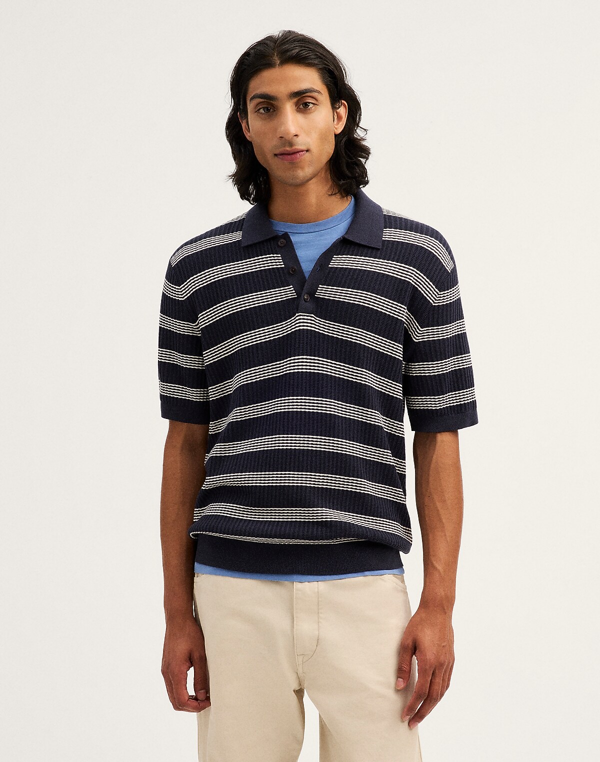 Three-Button Polo Shirt