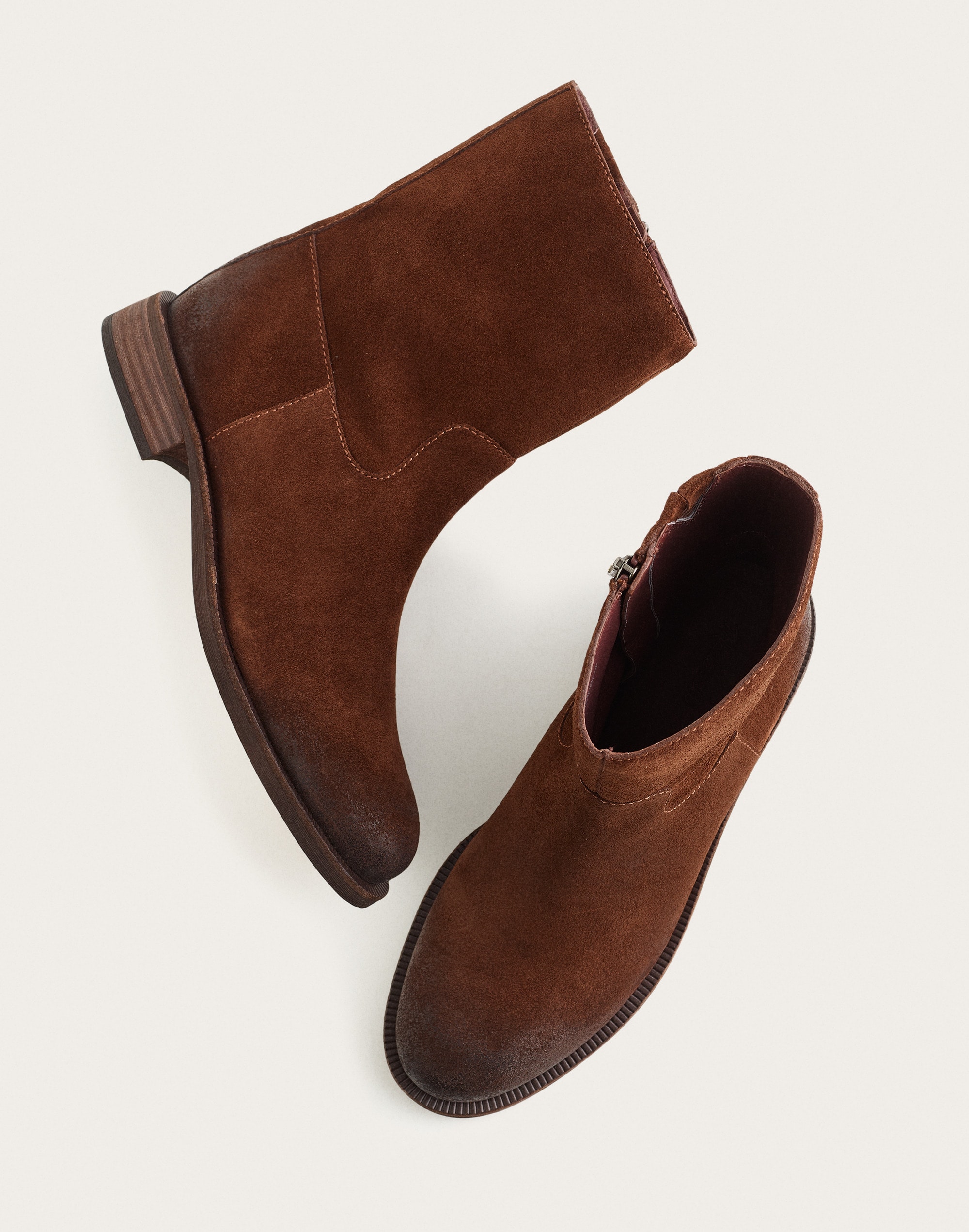 Madewell The Archival Ankle Boot In Rich Brown