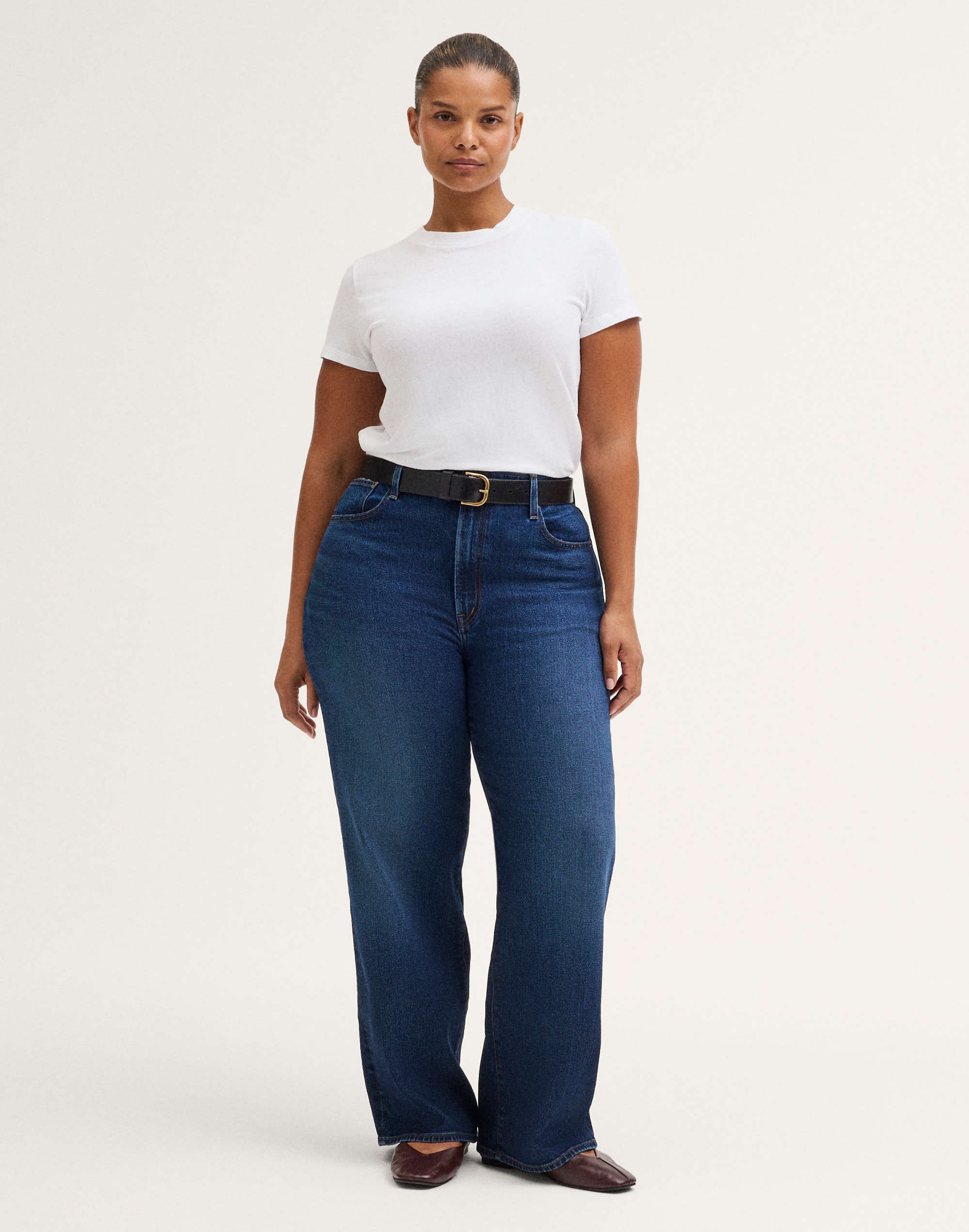the plus perfect vintage wide-leg jean