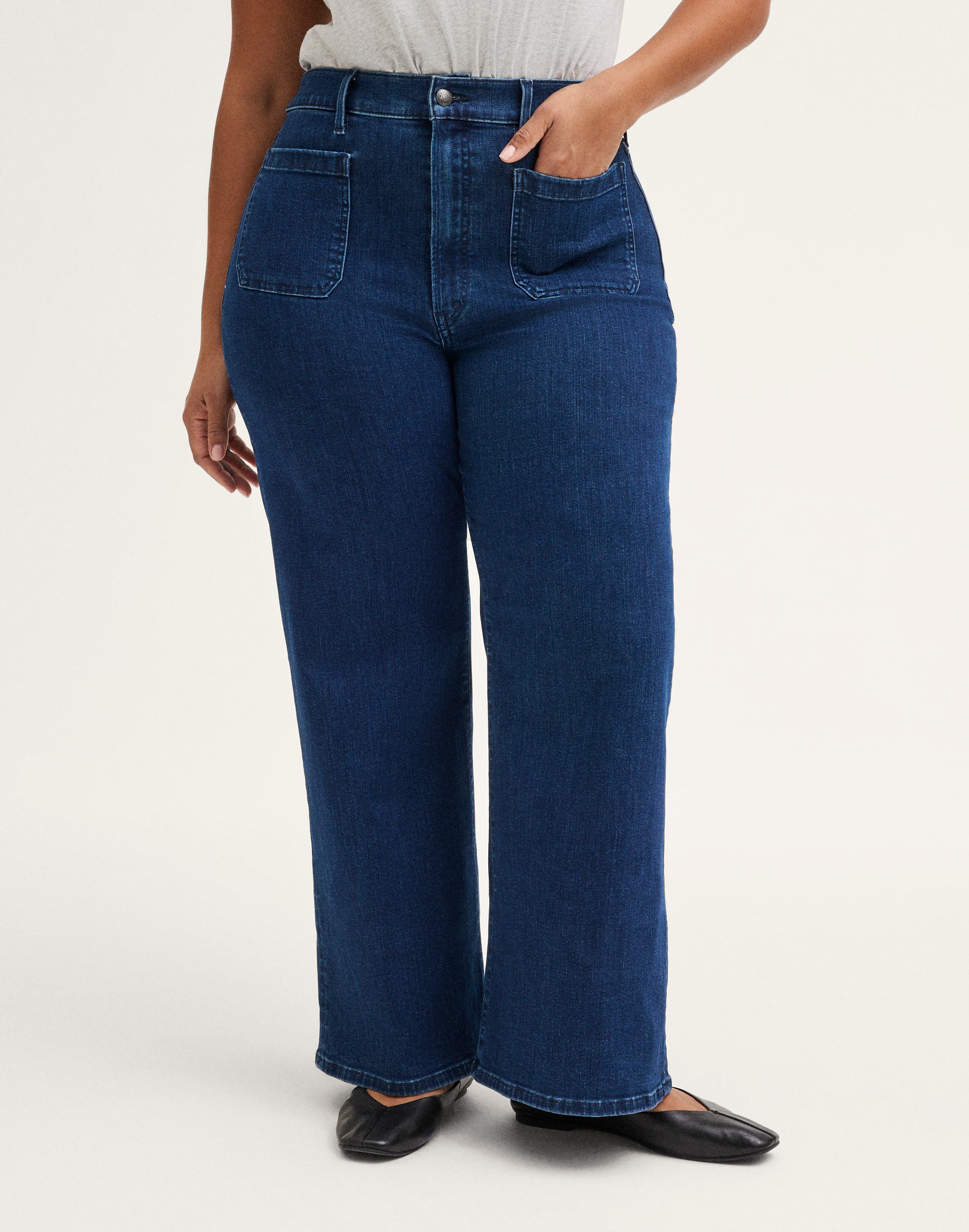 The Plus Emmy Wide-Leg Jean